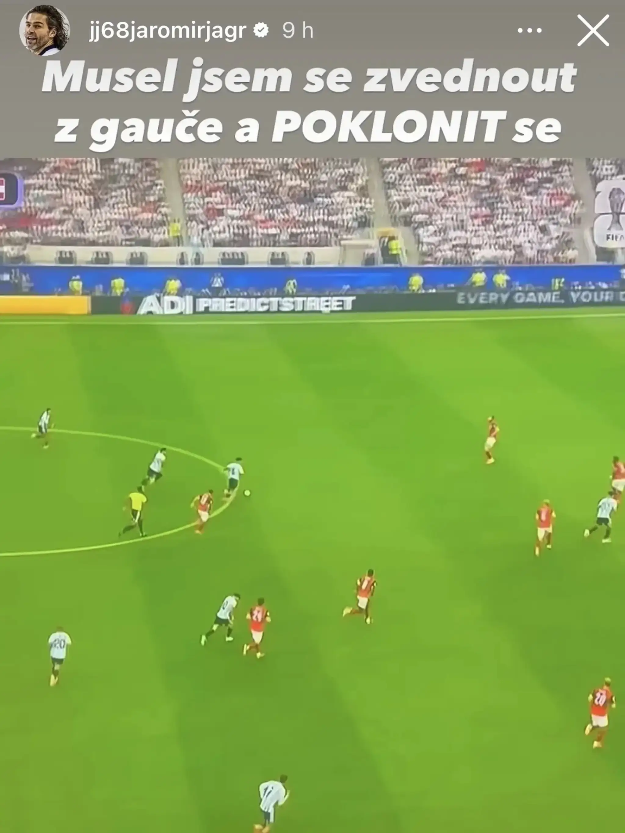 Jaromír Jágr sa kláňal Lionelovi Messimu