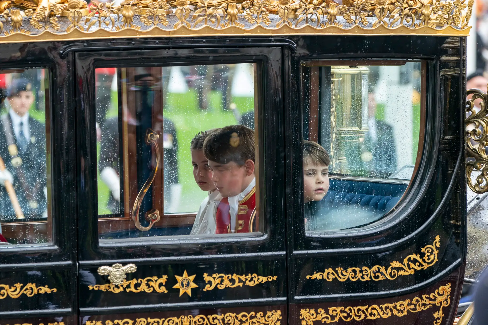 Princezná Charlotte, princ George a princ Louis
