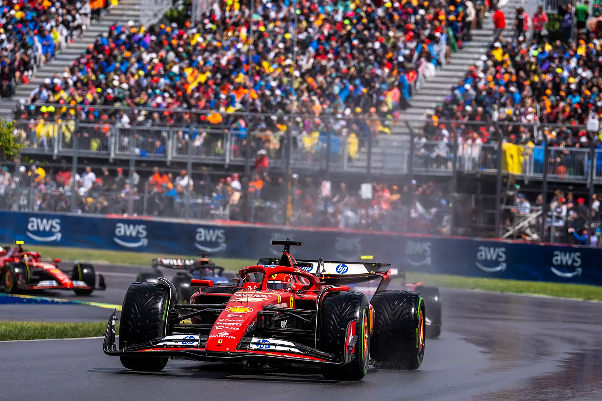 Charles Leclerc na Ferrari na VC Kanady.