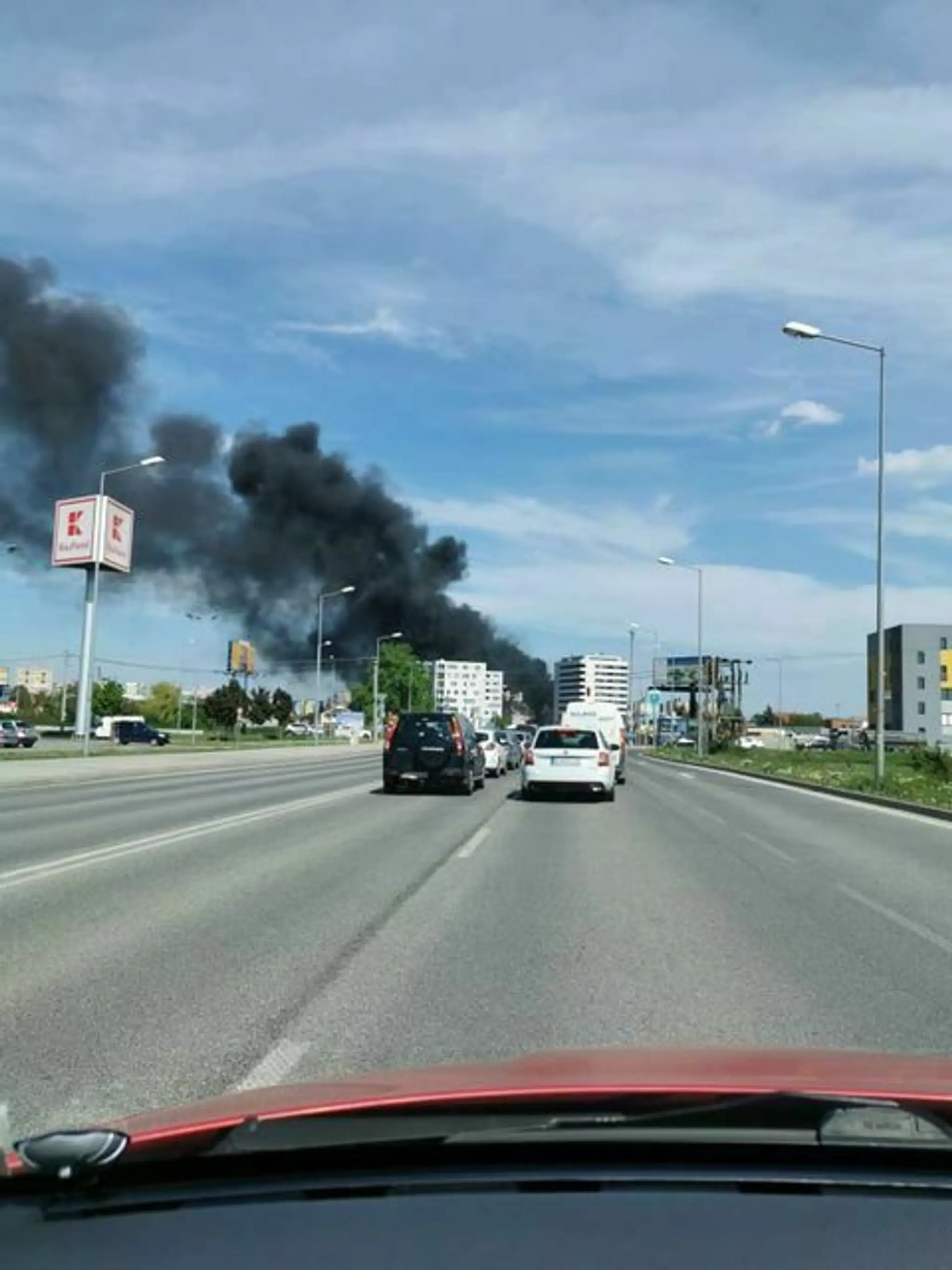 Požiar v Podunajských Biskupiciach.