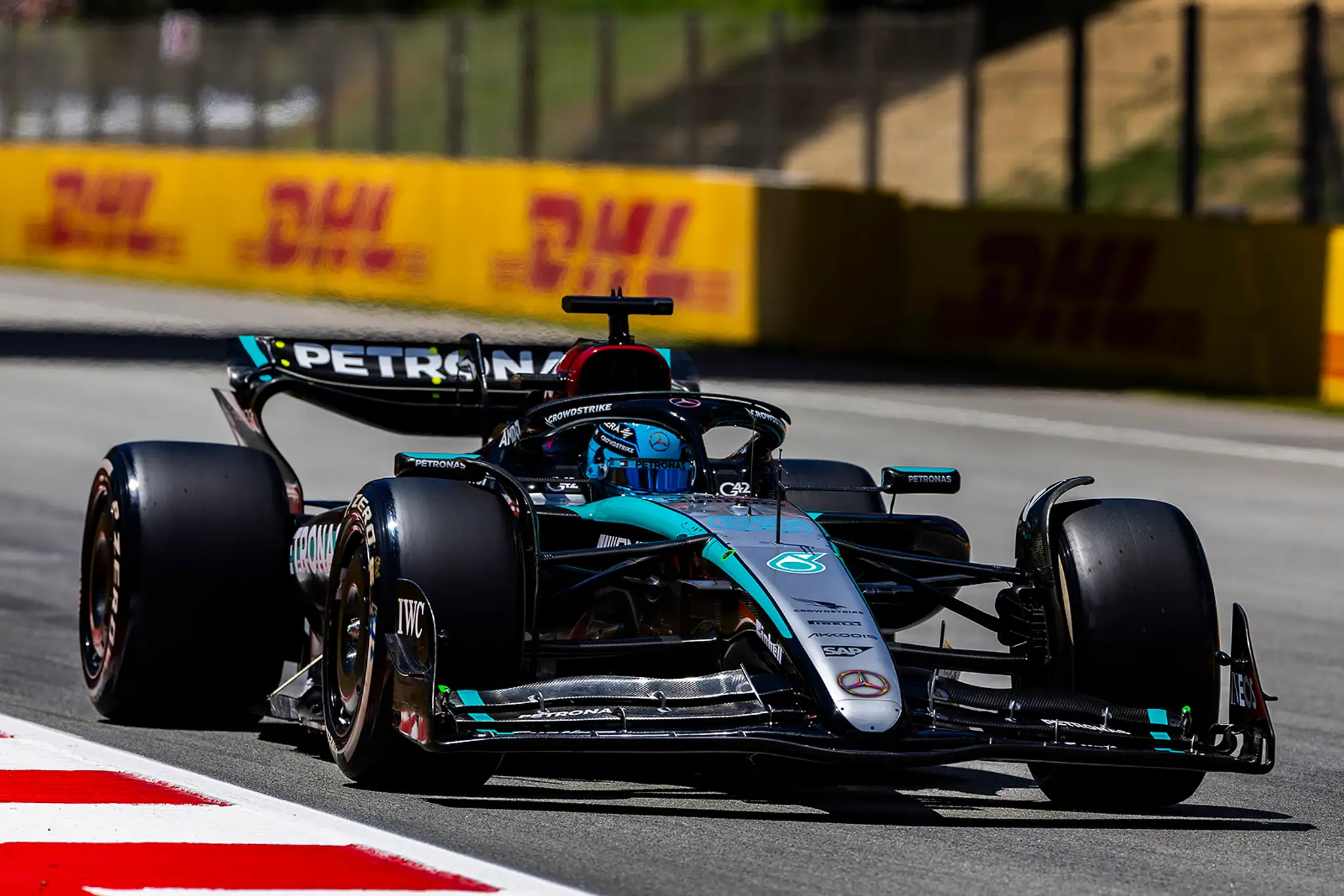 George Russell na Mercedese.