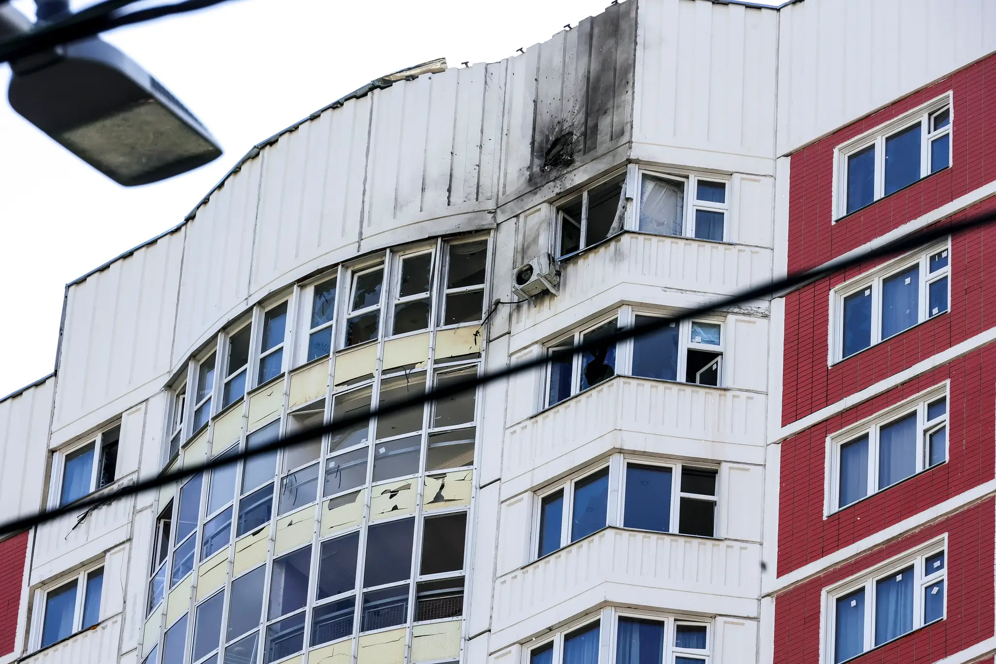 Útok dronmi v Moskve.