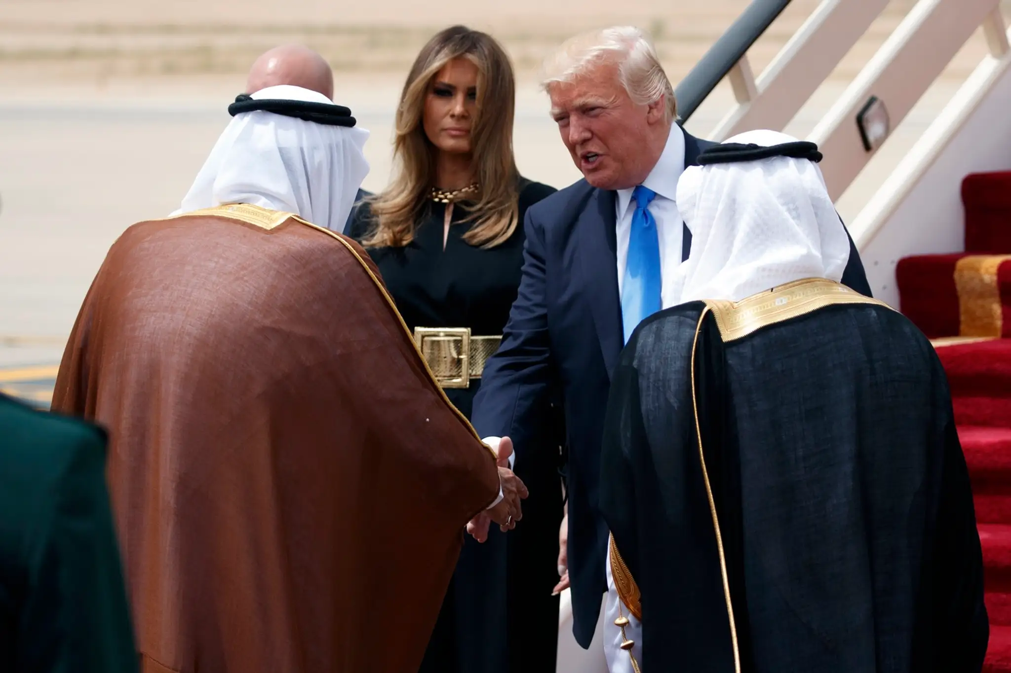 Donald Trump s manželkou na návšteve v Saudskej Arábii