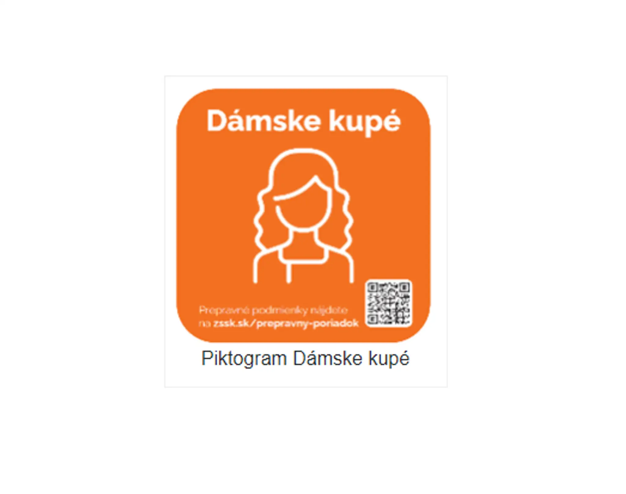 Piktogram dámskeho kupé.