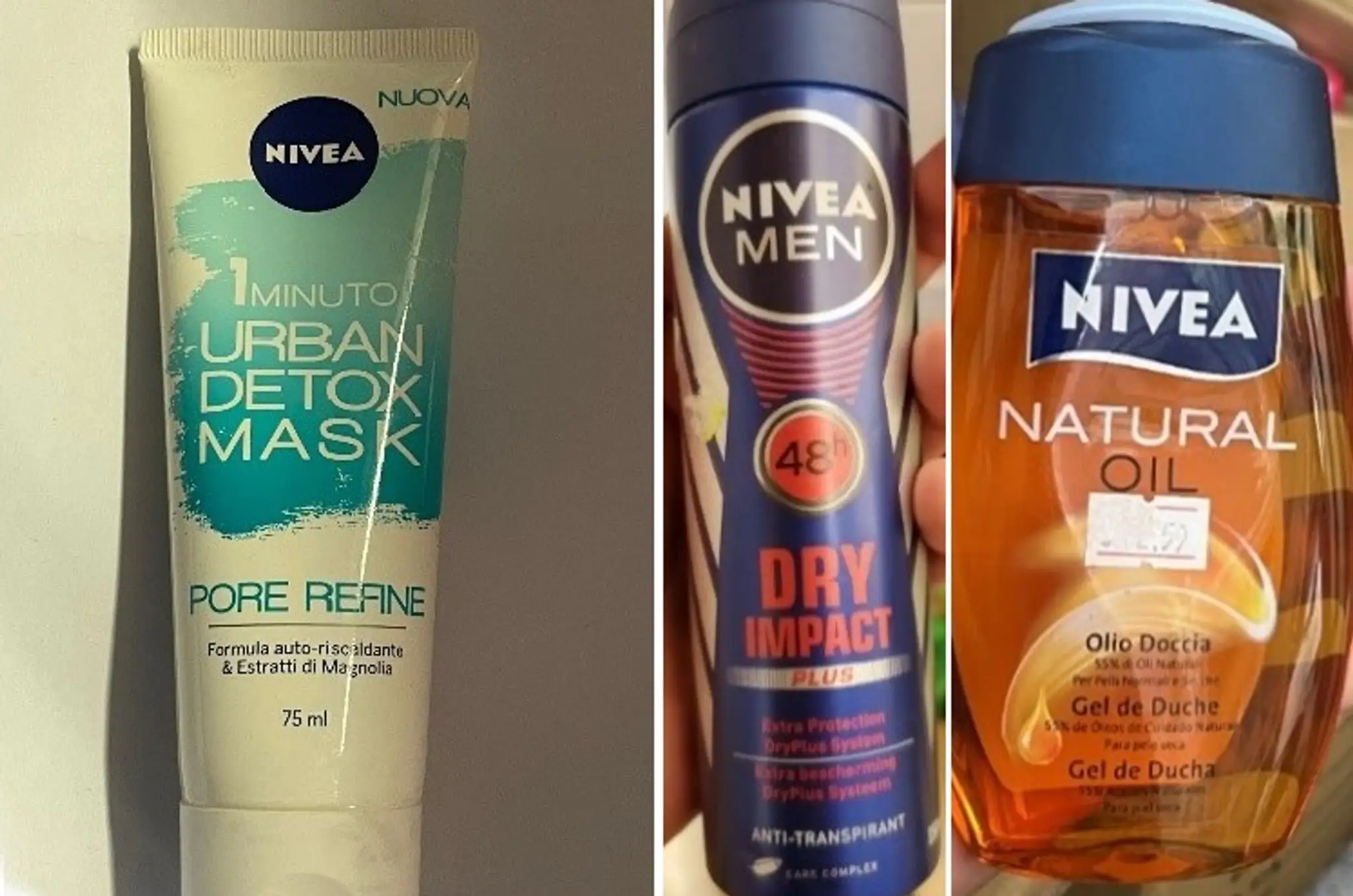 Nebezpečná kozmetika značky Nivea.