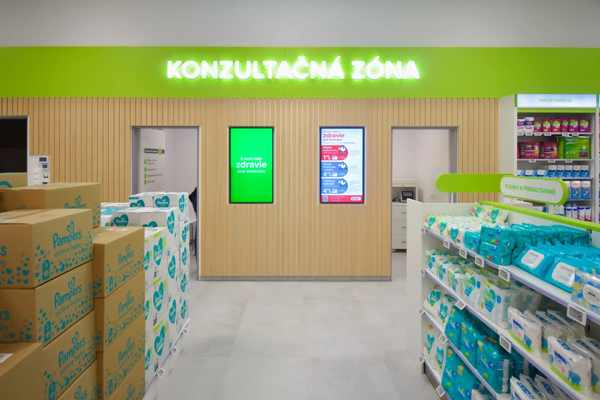 V konzultačnej zóne môžu zákazníci absolvovať rôzne vyšetrenia.