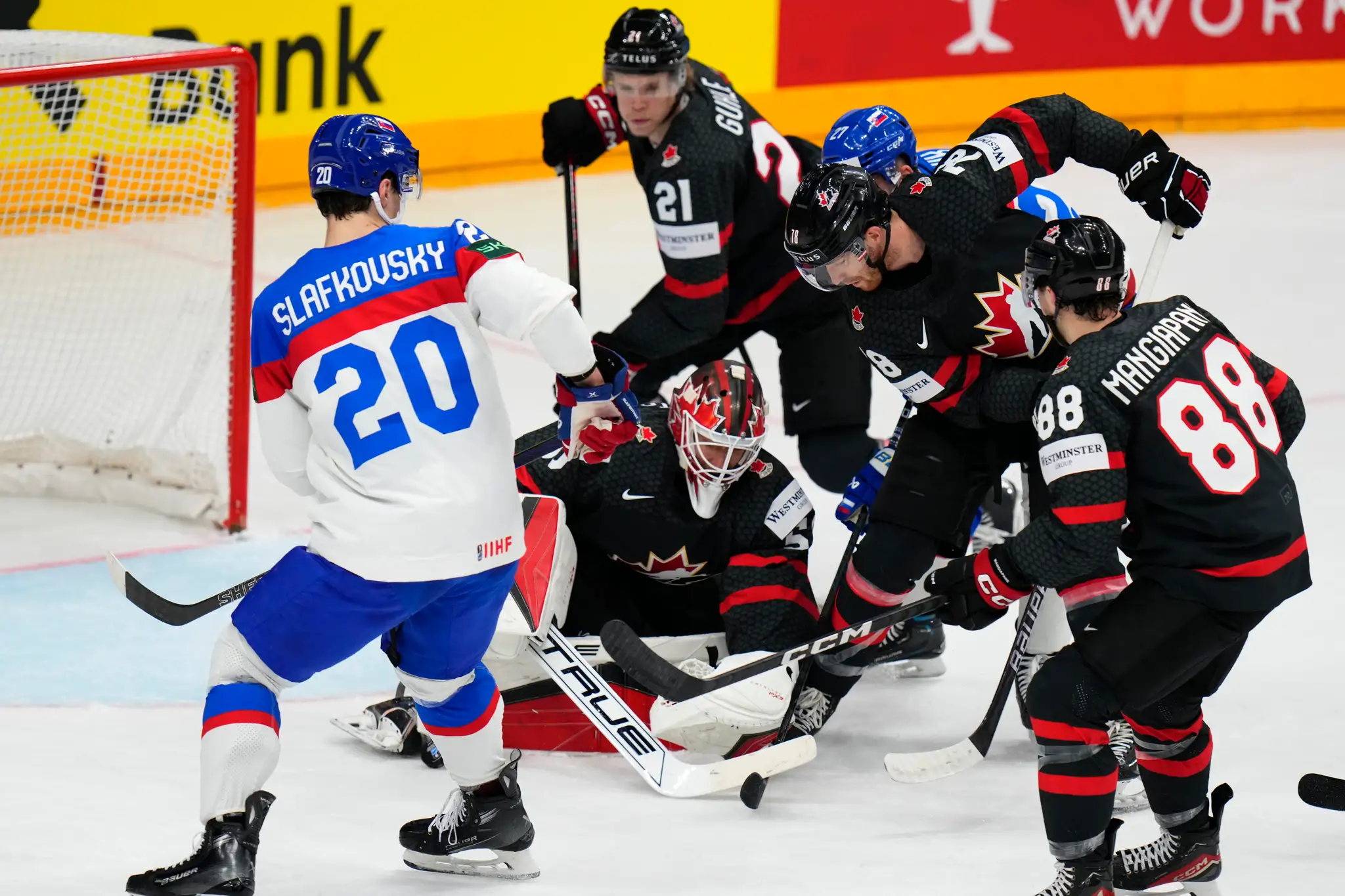 Štvrťfinále MS 2024: Kanada - Slovensko.