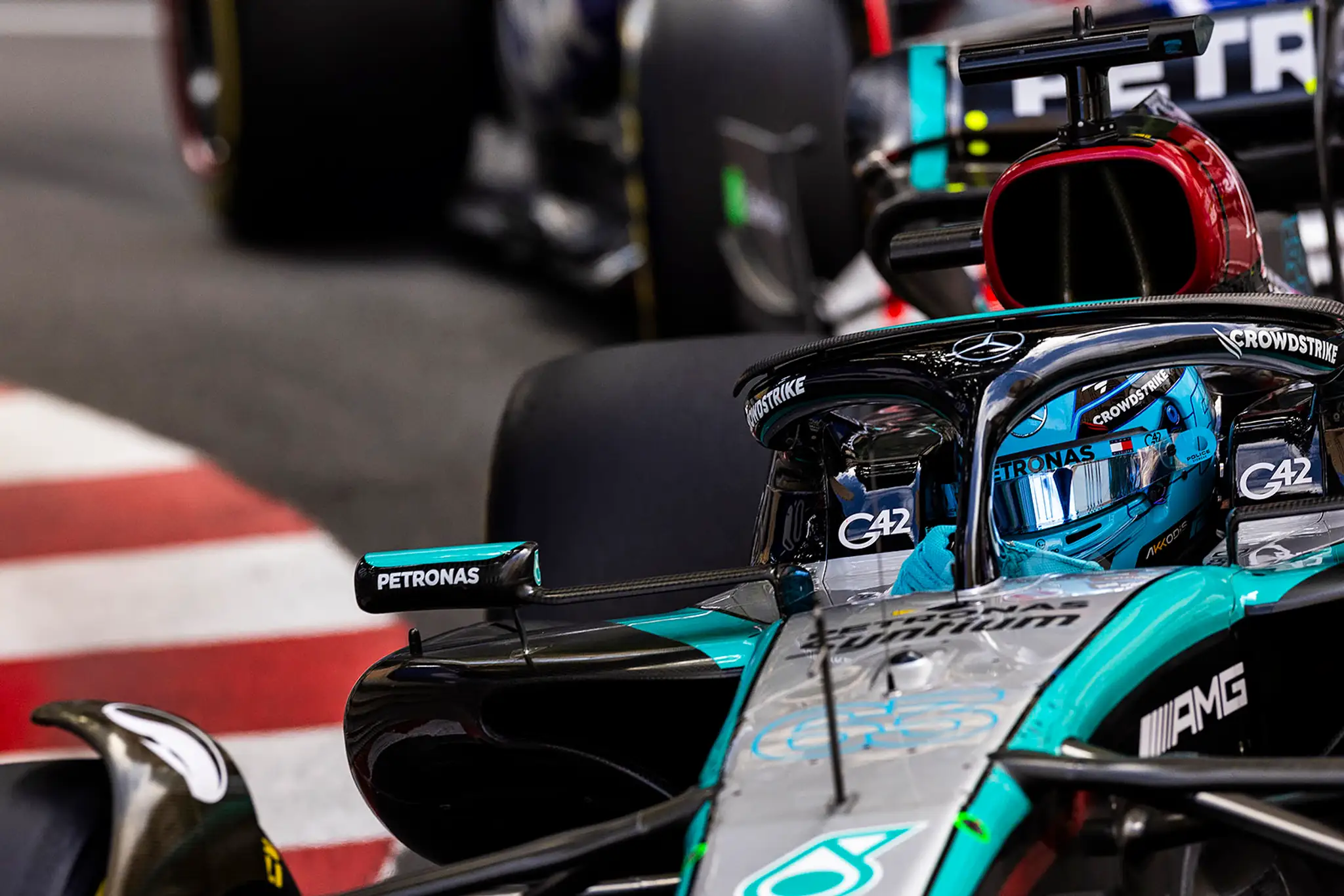 George Russell na Mercedese.