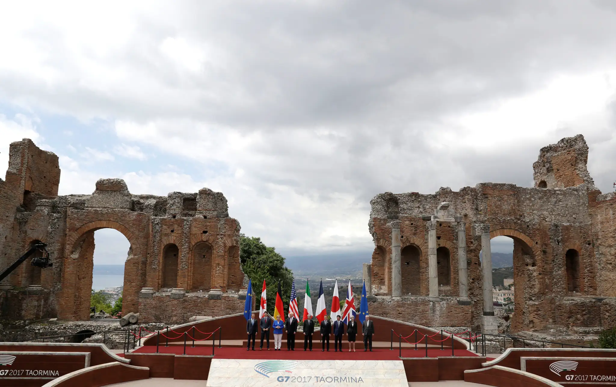 Lídri krajín G7 na summite v talianskej Taormine.