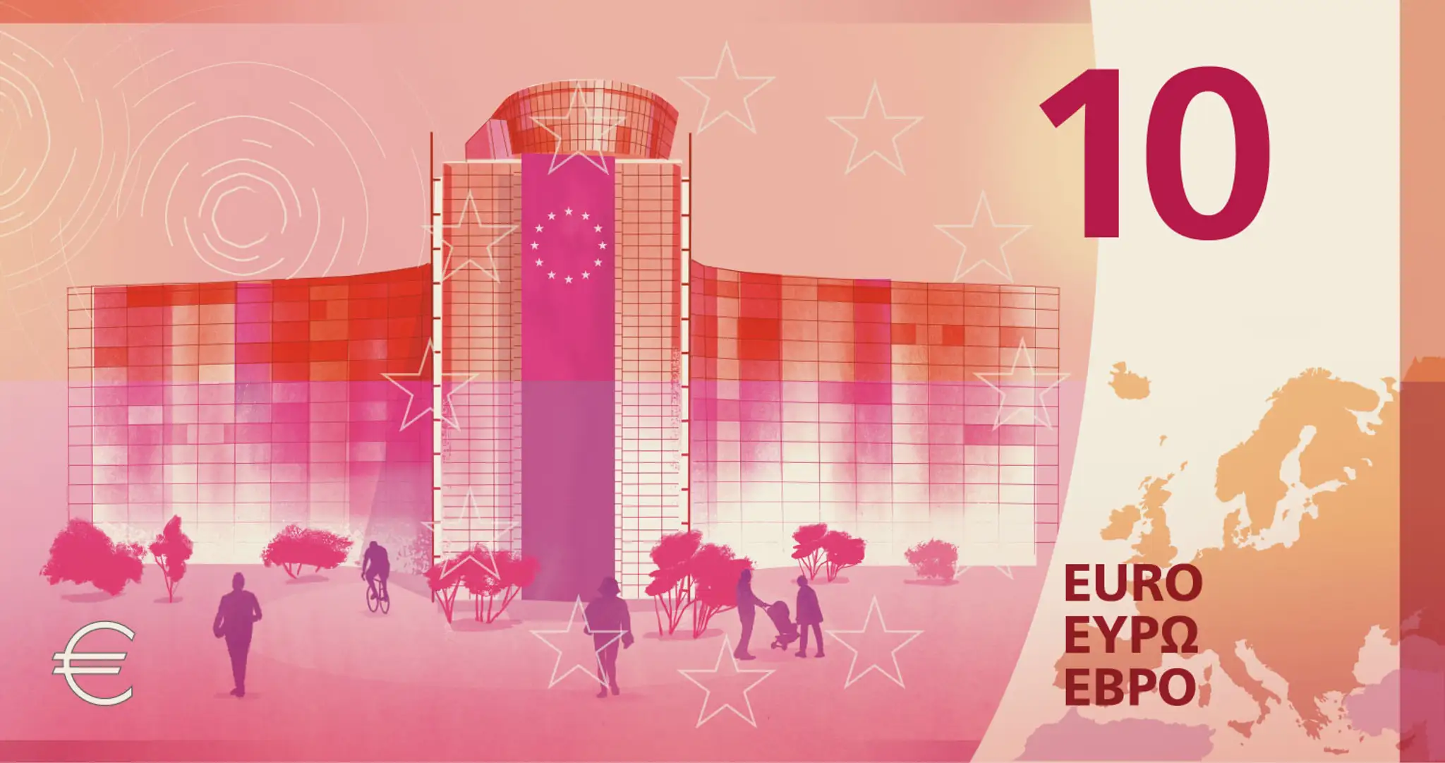 Nové eurobankovky Návrh H