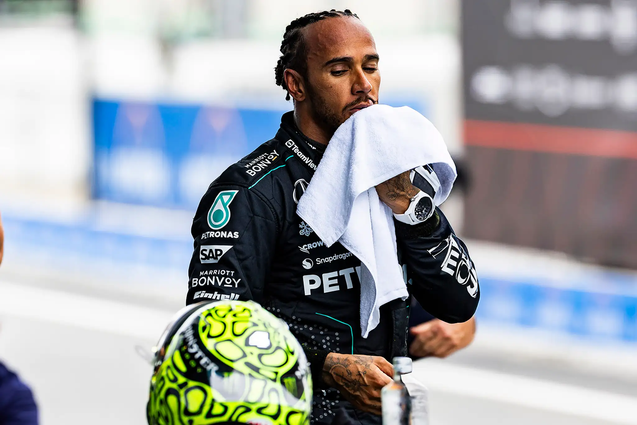 Brit Lewis Hamilton z Mercedesu.