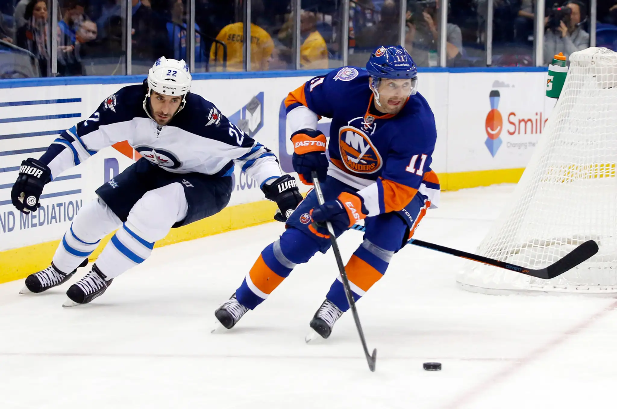 Obranca New Yorku Islanders Ľubomír Višňovský