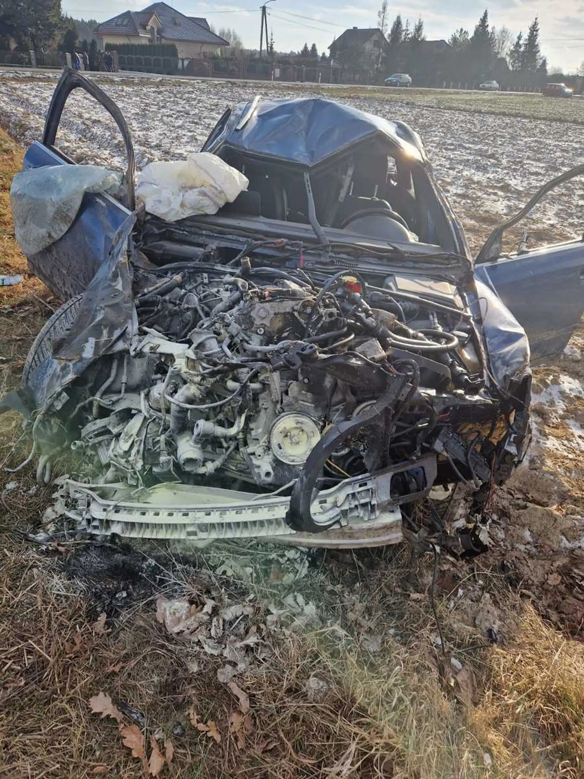Auto po nehode.