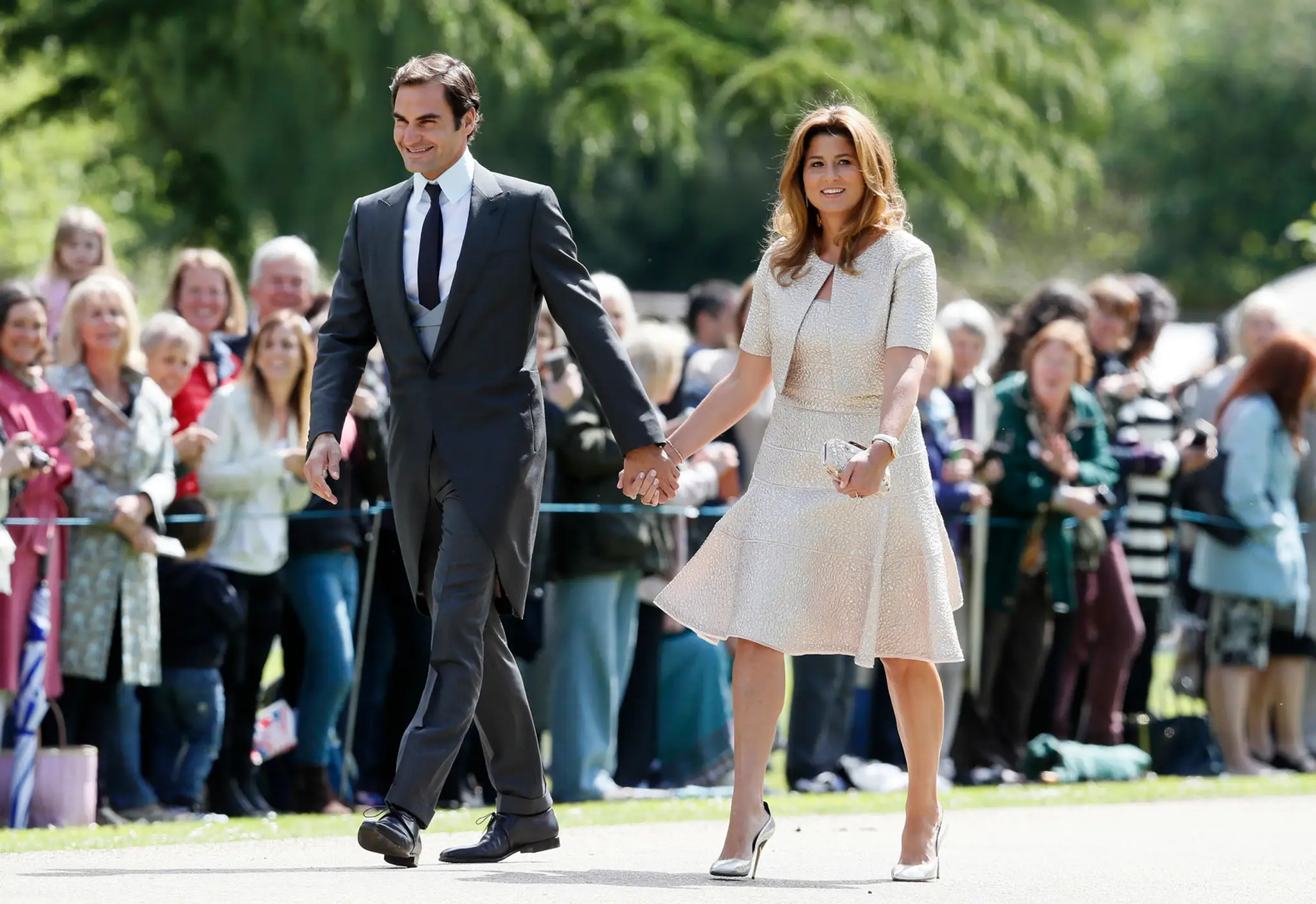 Roger Federer s manželkou Mirkou.