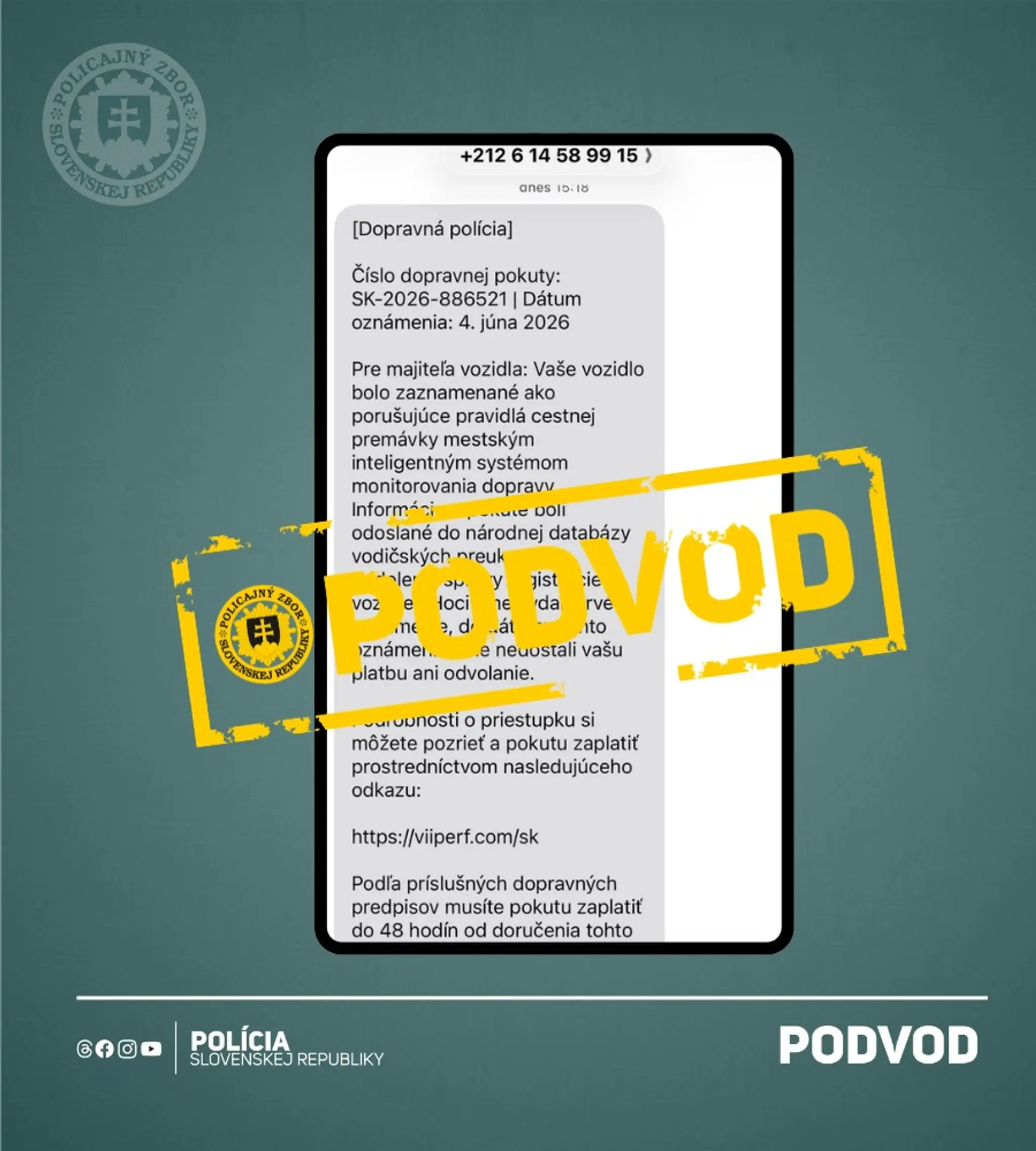 Podvodná SMS