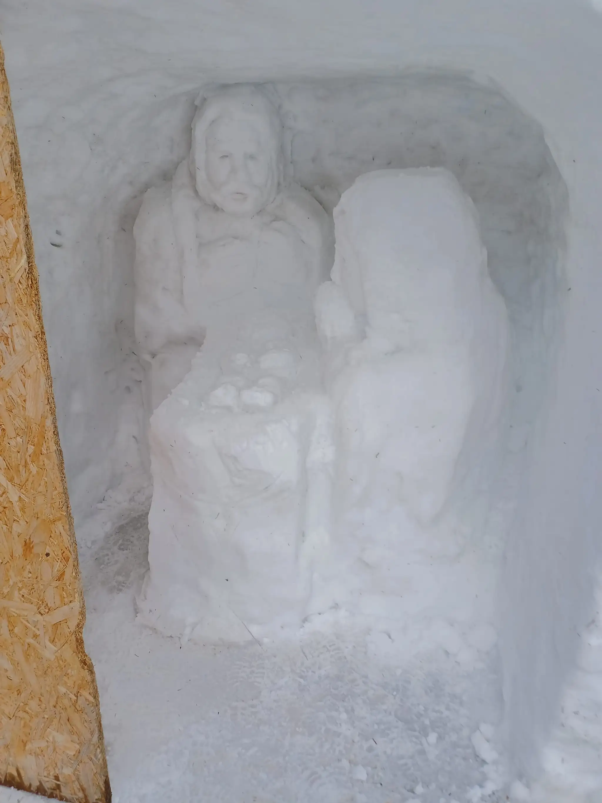 Legendárny snežný betlehem.