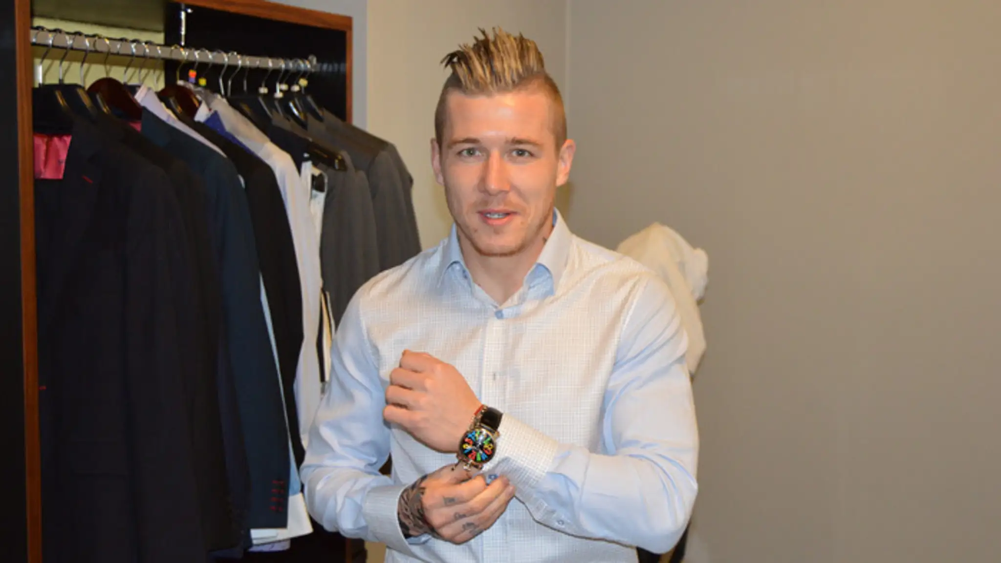 Juraj Kucka na skúške oblekov.