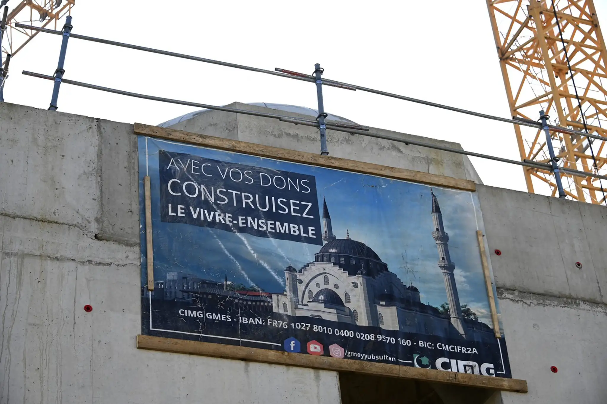 Stavba Mešity Eyyûb Sultan.