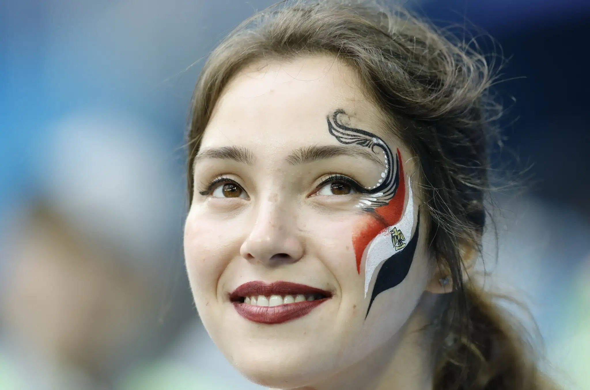 Egyptská fanúšička.