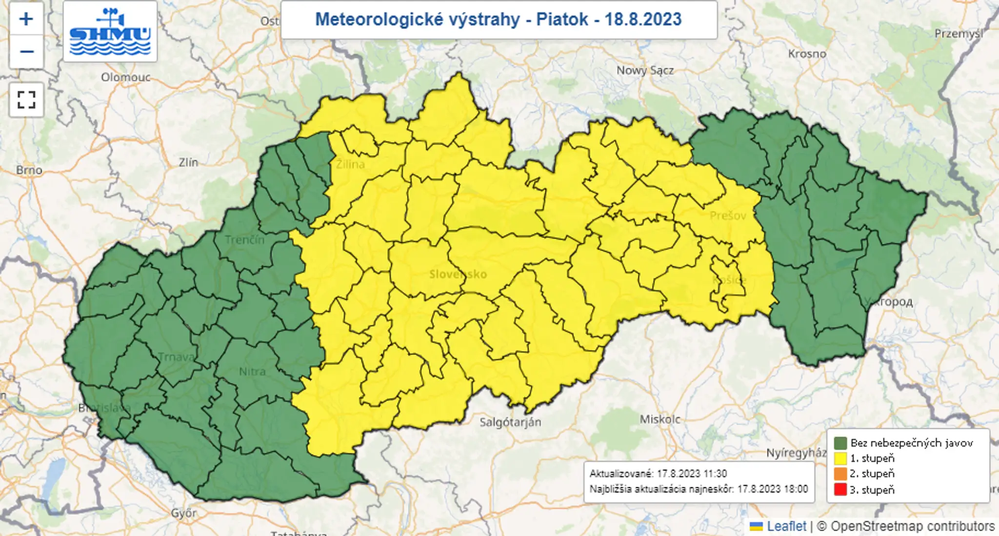 Výstrahy.