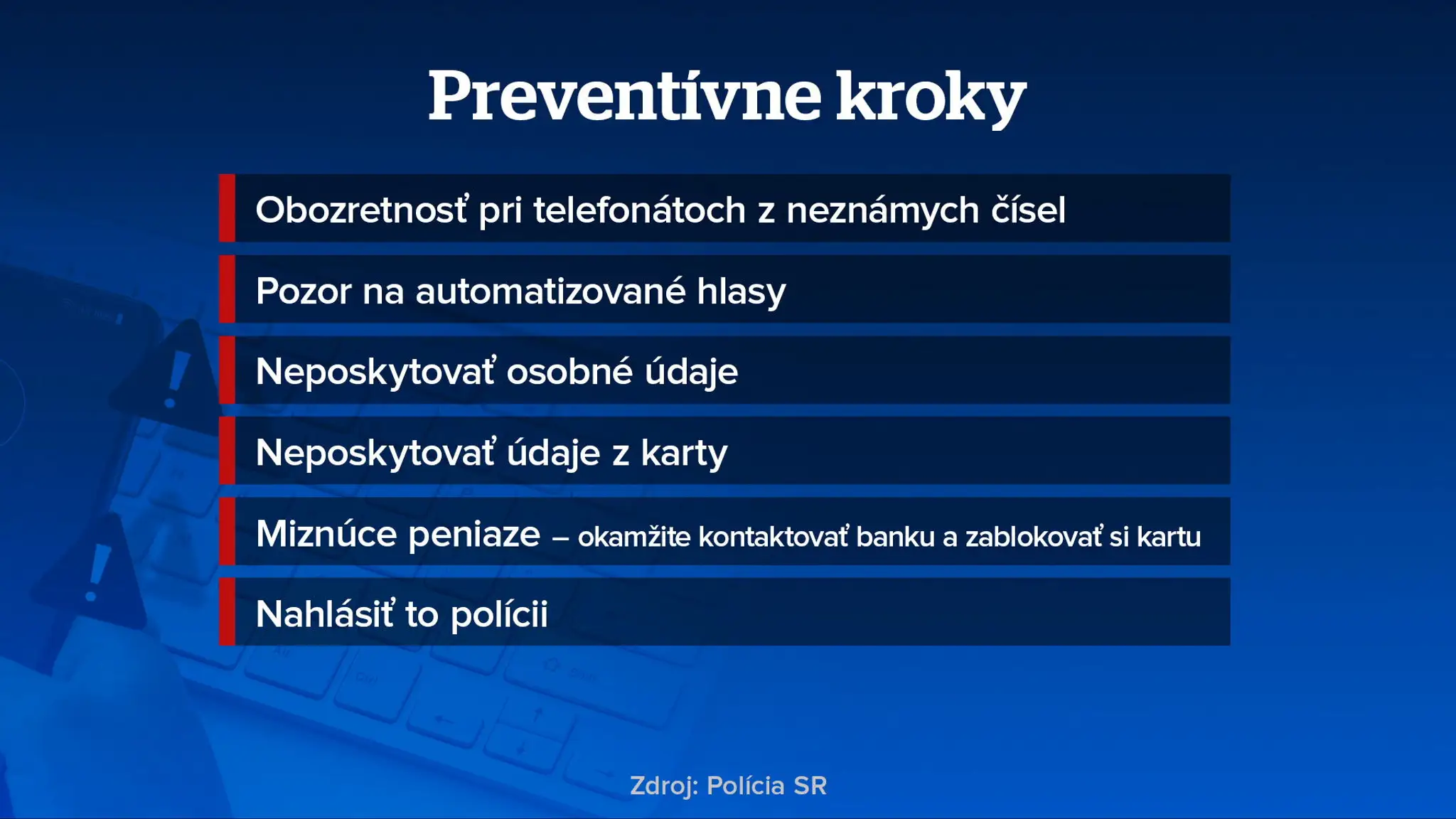 Preventívne kroky