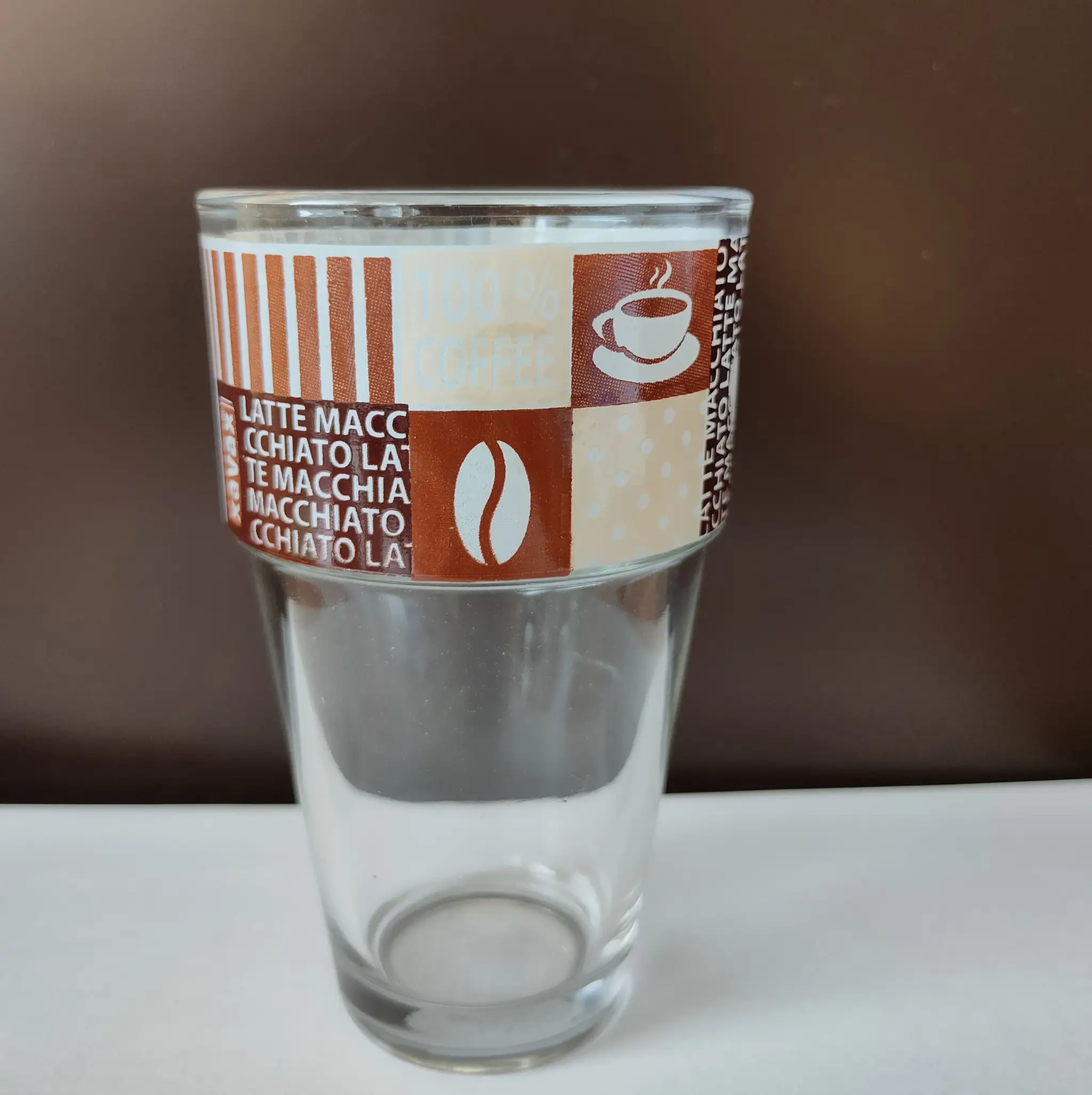 Sklenený pohár Latte Macchiato "Coffee love".