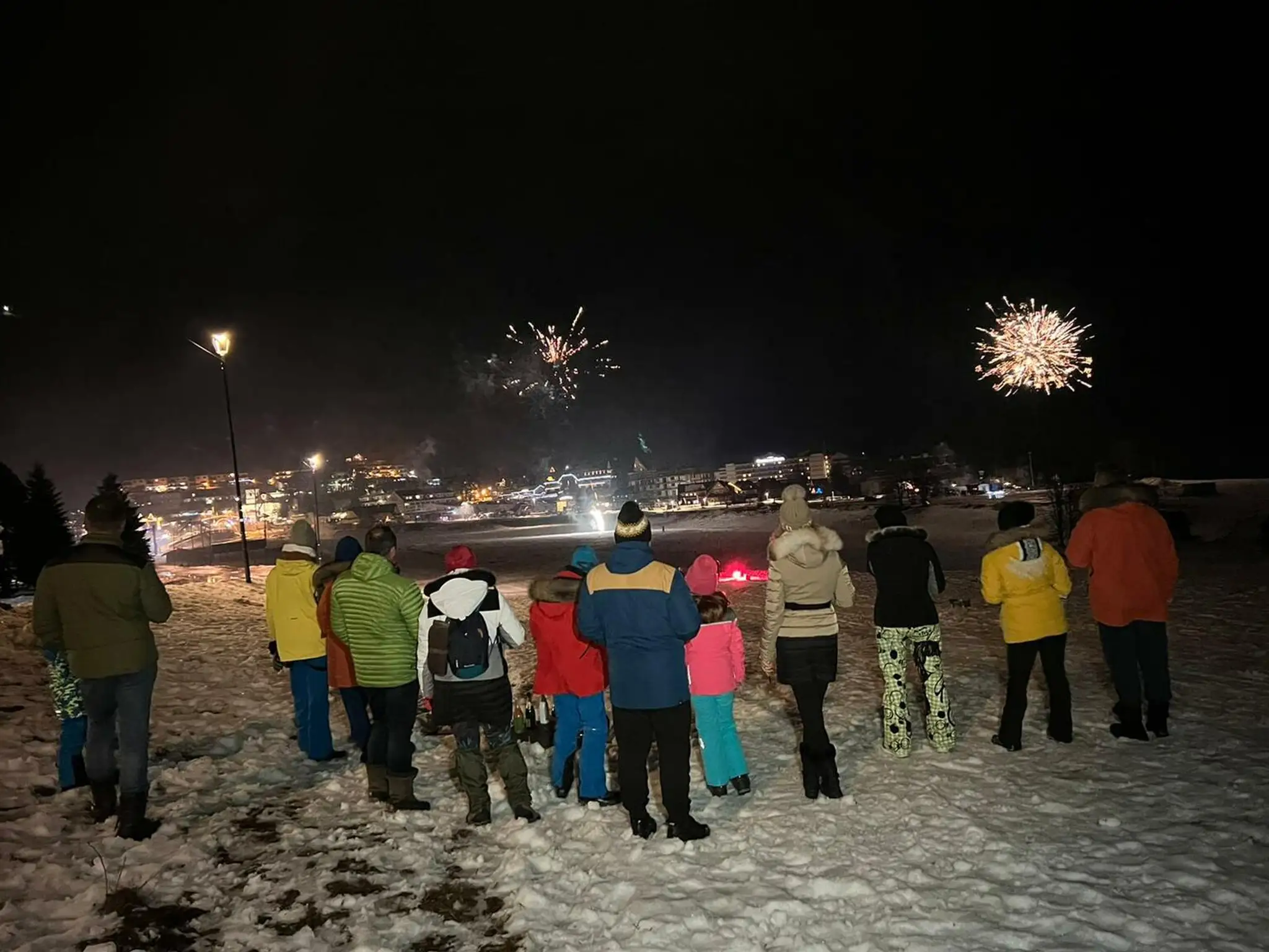 Ohňostroje na Donovaloch.