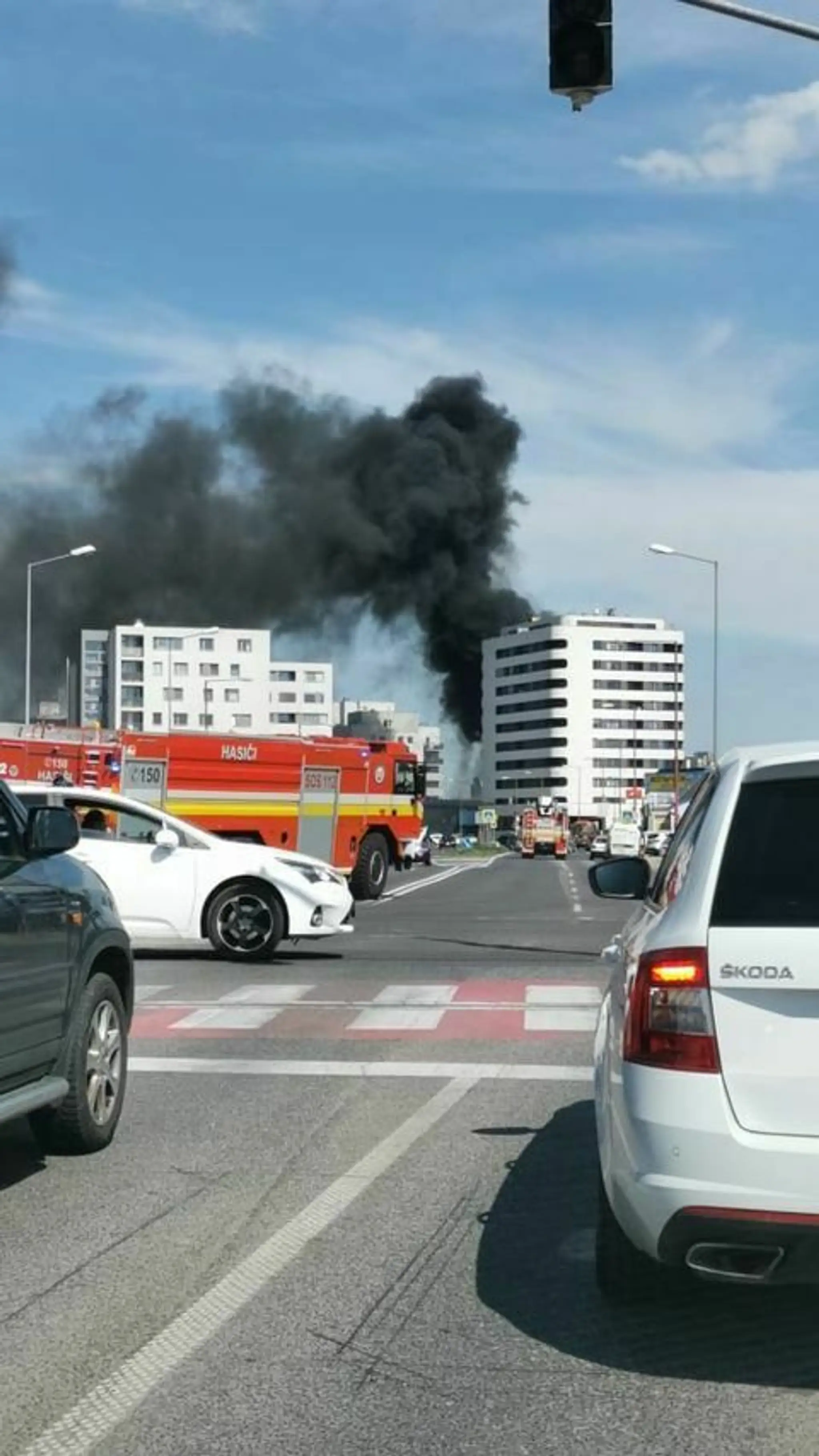 Požiar v Podunajských Biskupiciach.