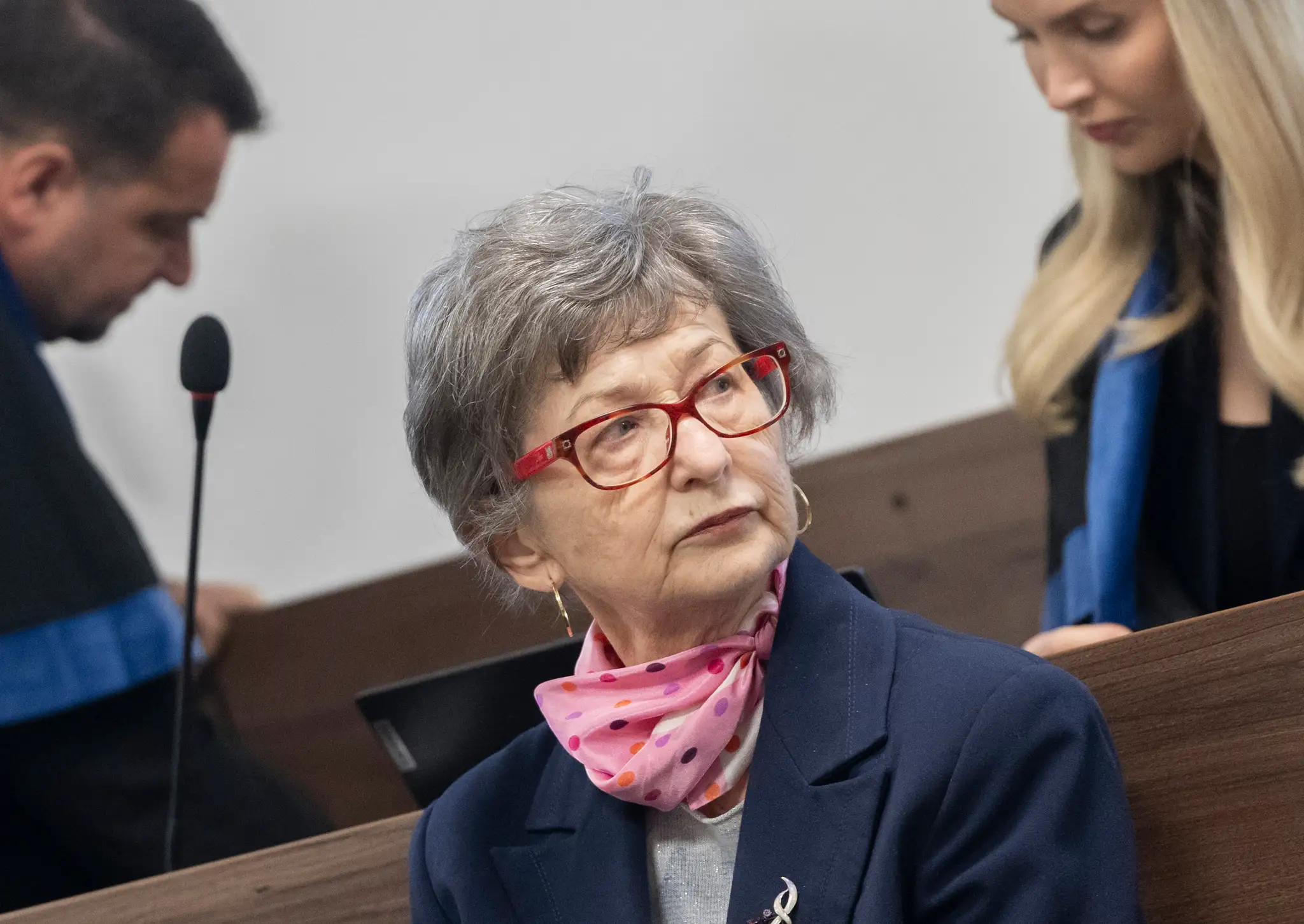 Na snímke exposlankyňa Smeru Ľubica Rošková počas súdneho pojednávania v Pezinku.