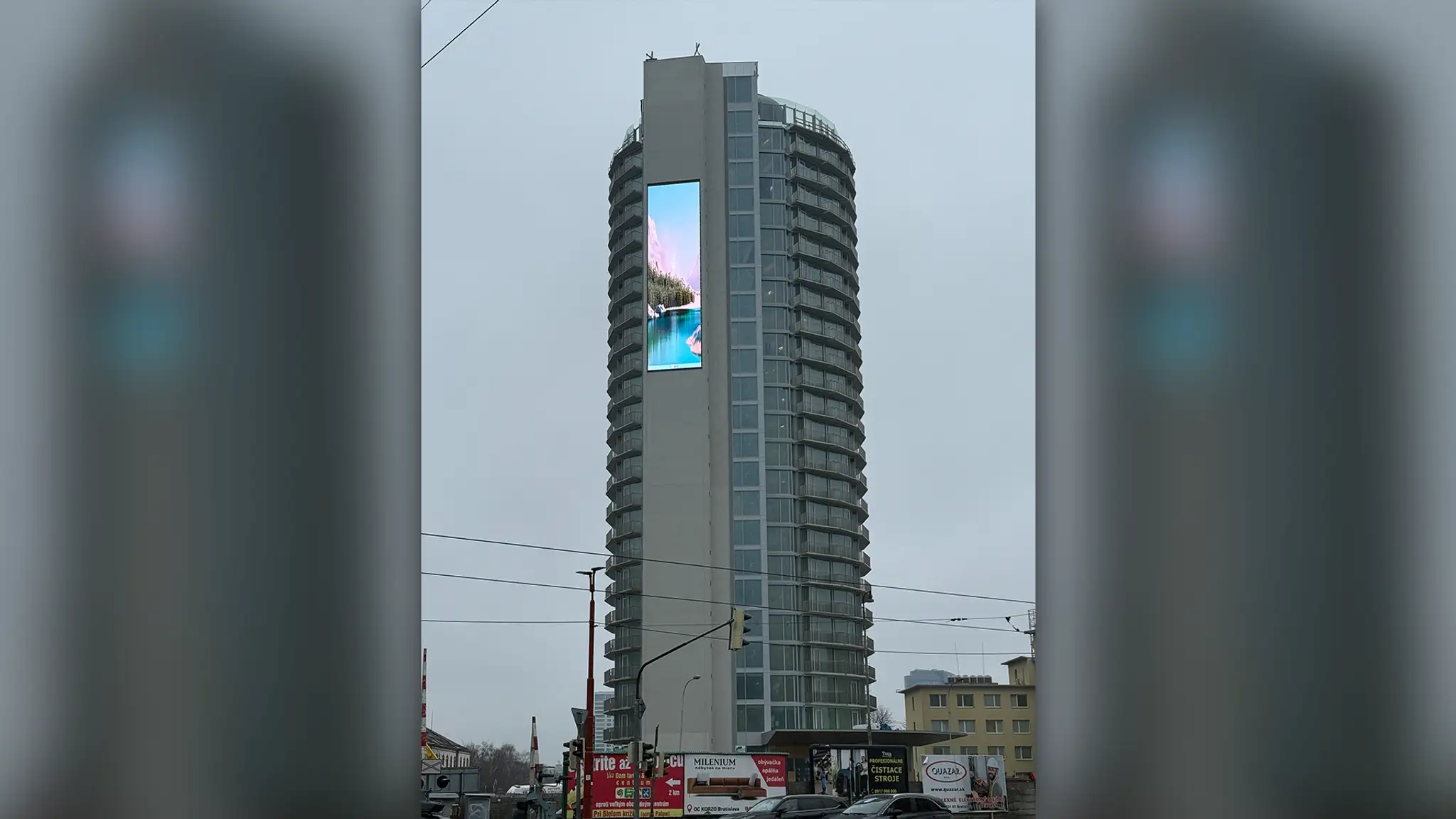Veľkoplošná obrazovka na bývalej "Kukurici".