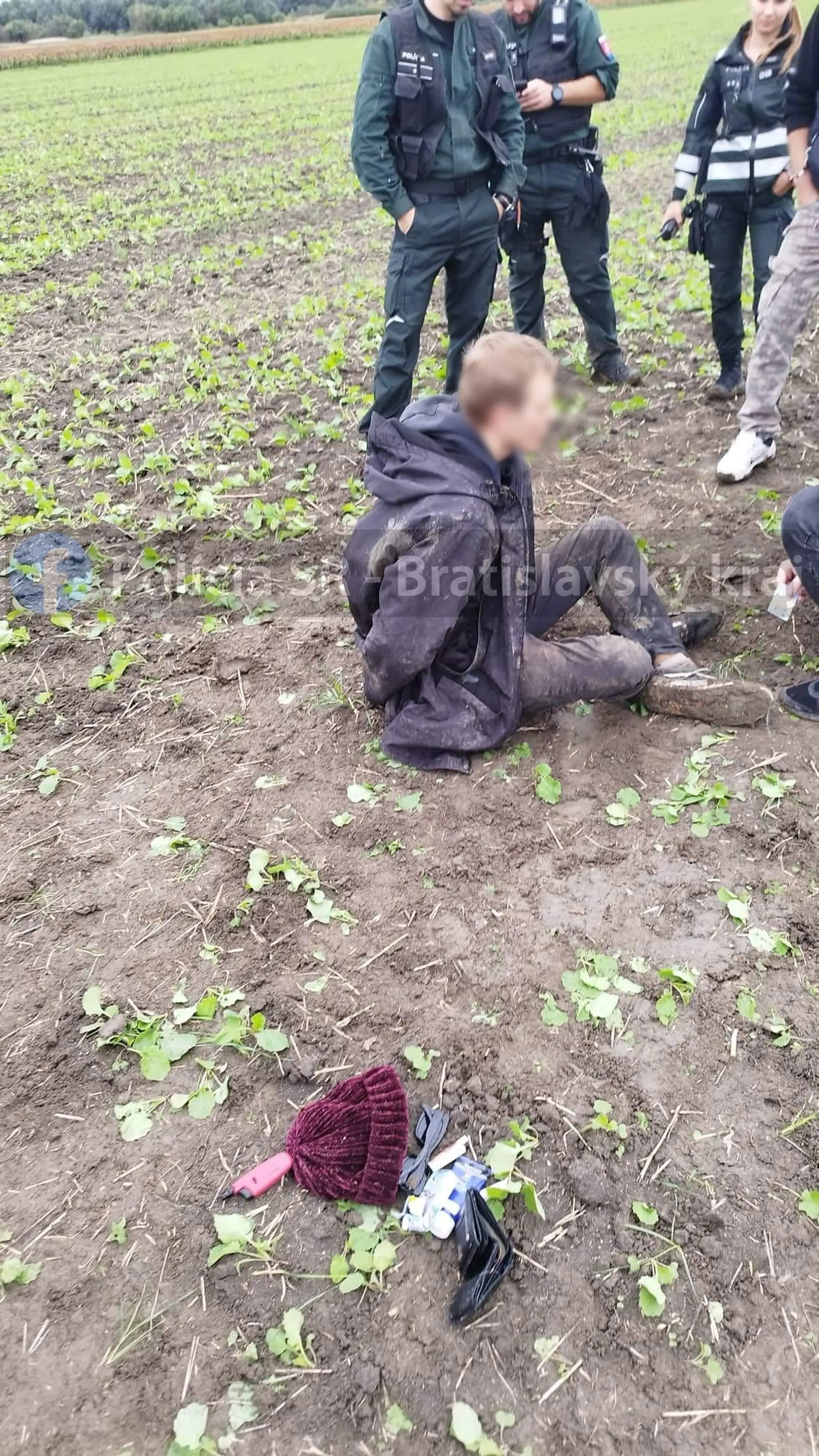 Páchateľ, ktorého zadržala polícia.