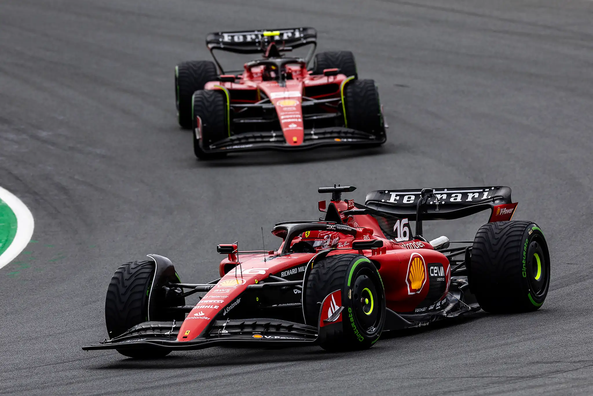 Charles Leclerc na Ferrari.