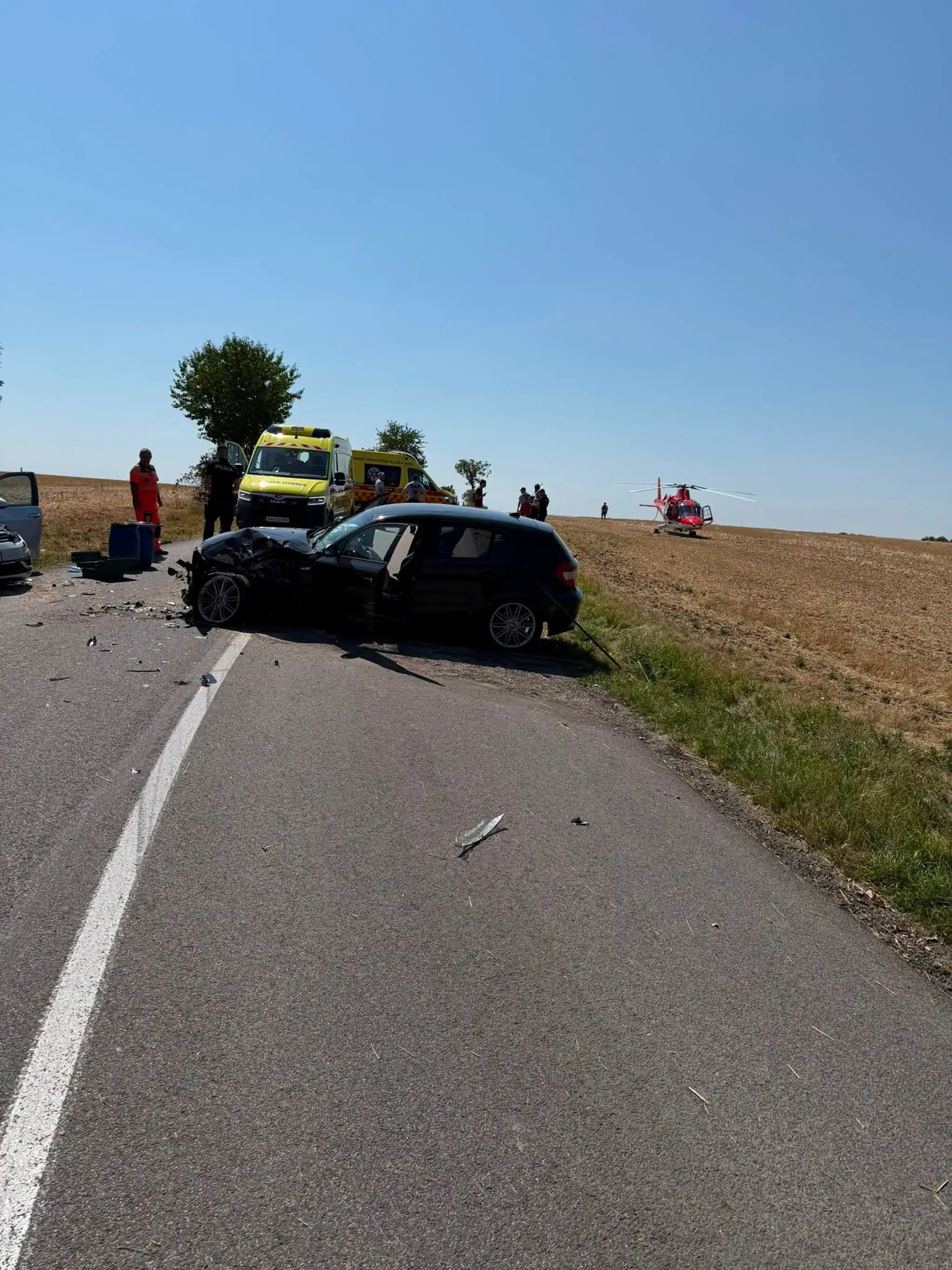 Vážna nehoda pri Zlatých Moravciach