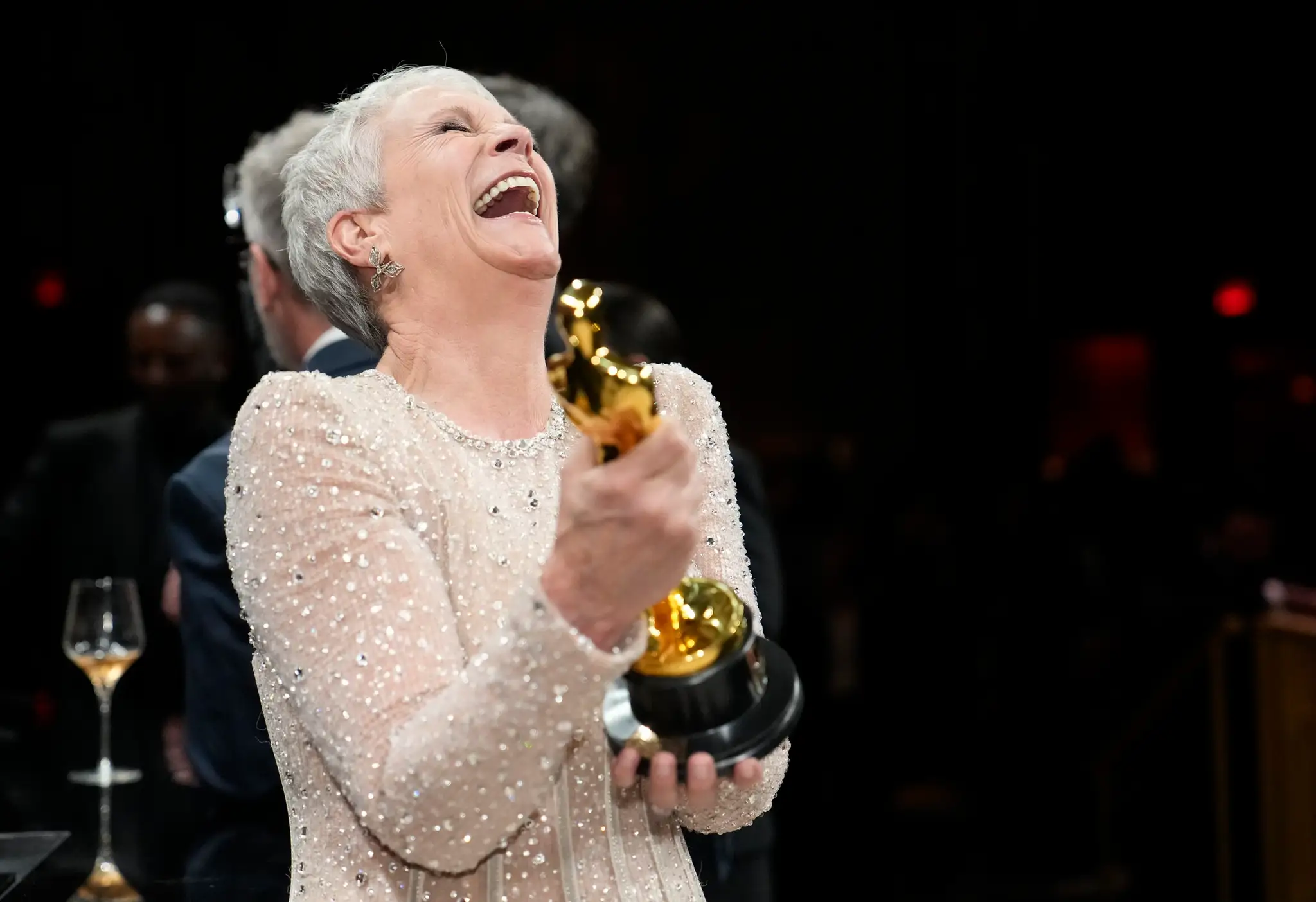 Na snímke ocenená Jamie Lee Curtis.