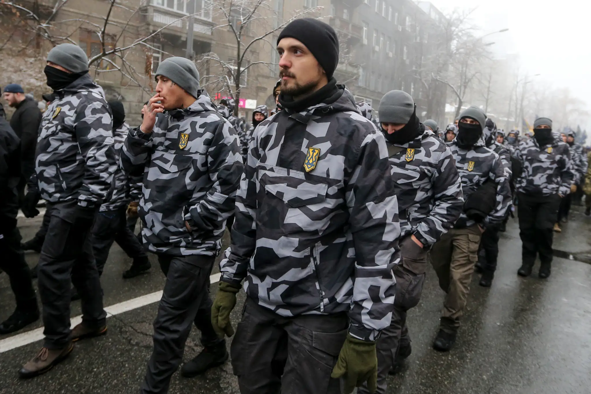 Ukrajinskí nacionalisti protestujú po konflikte s Ruskom v Azovskom mori