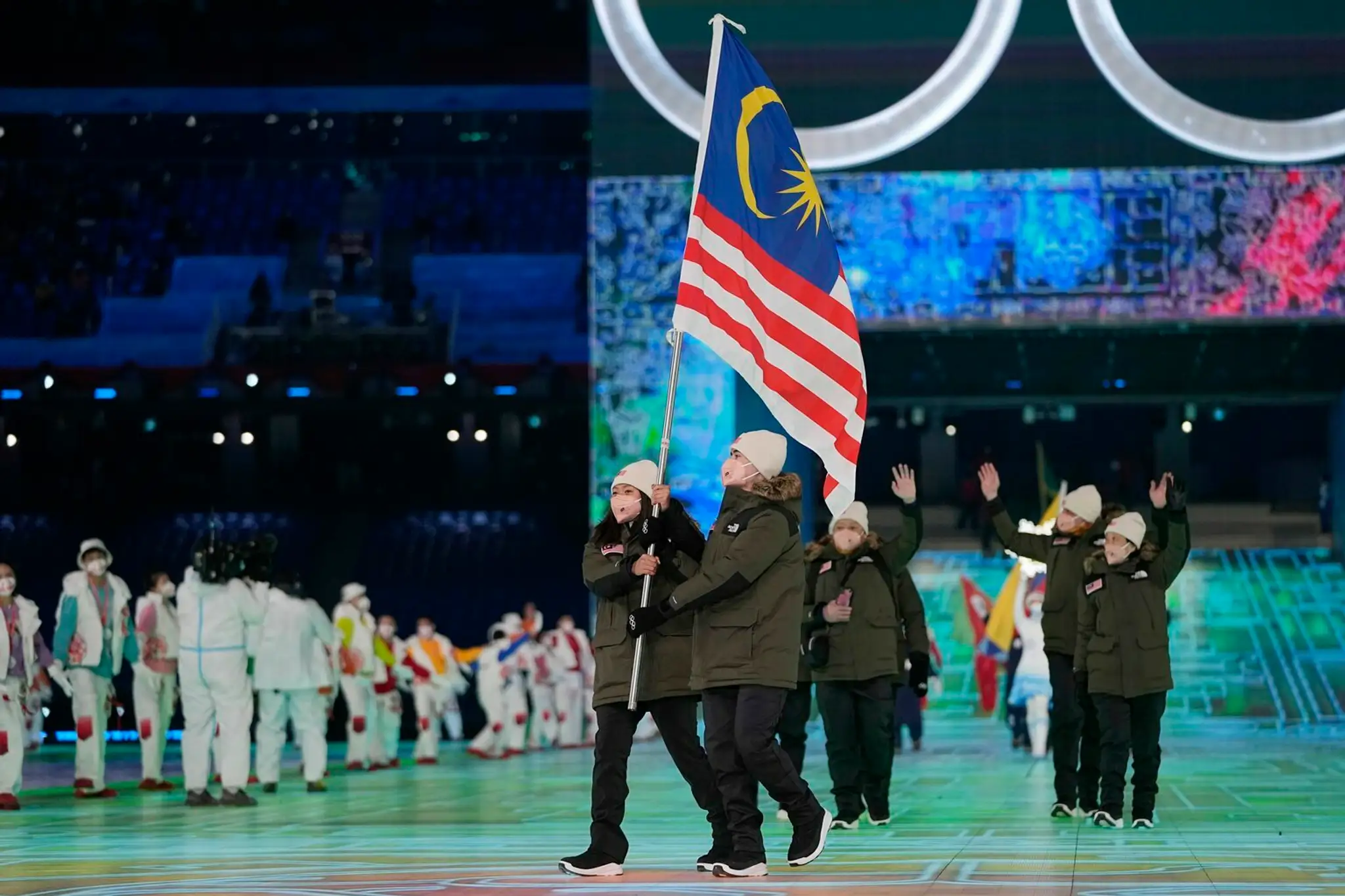 Skromná výprava Malajzie na otváracom ceremoniáli ZOH 2022.