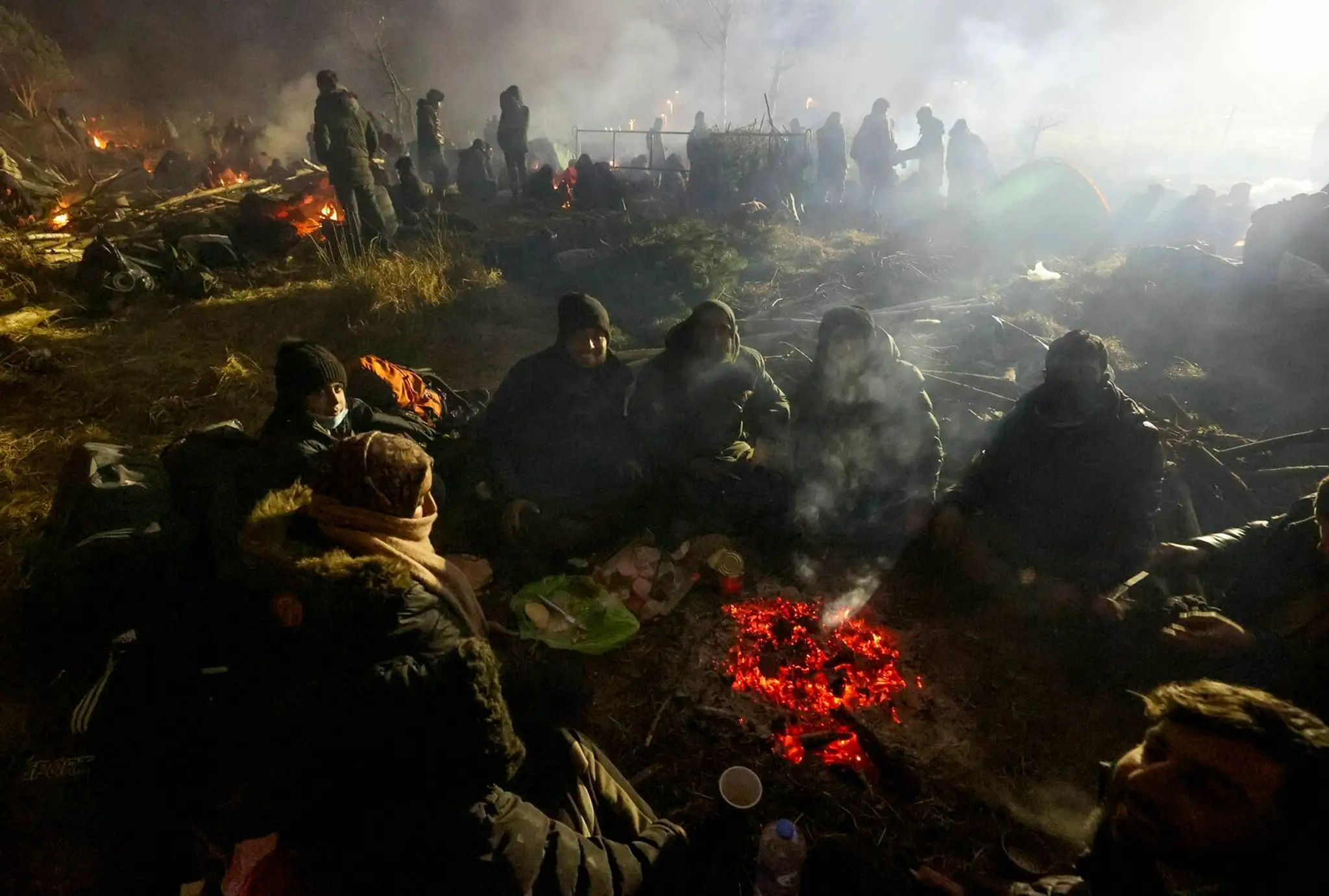 Migranti na poľsko-bieloruskej hranici