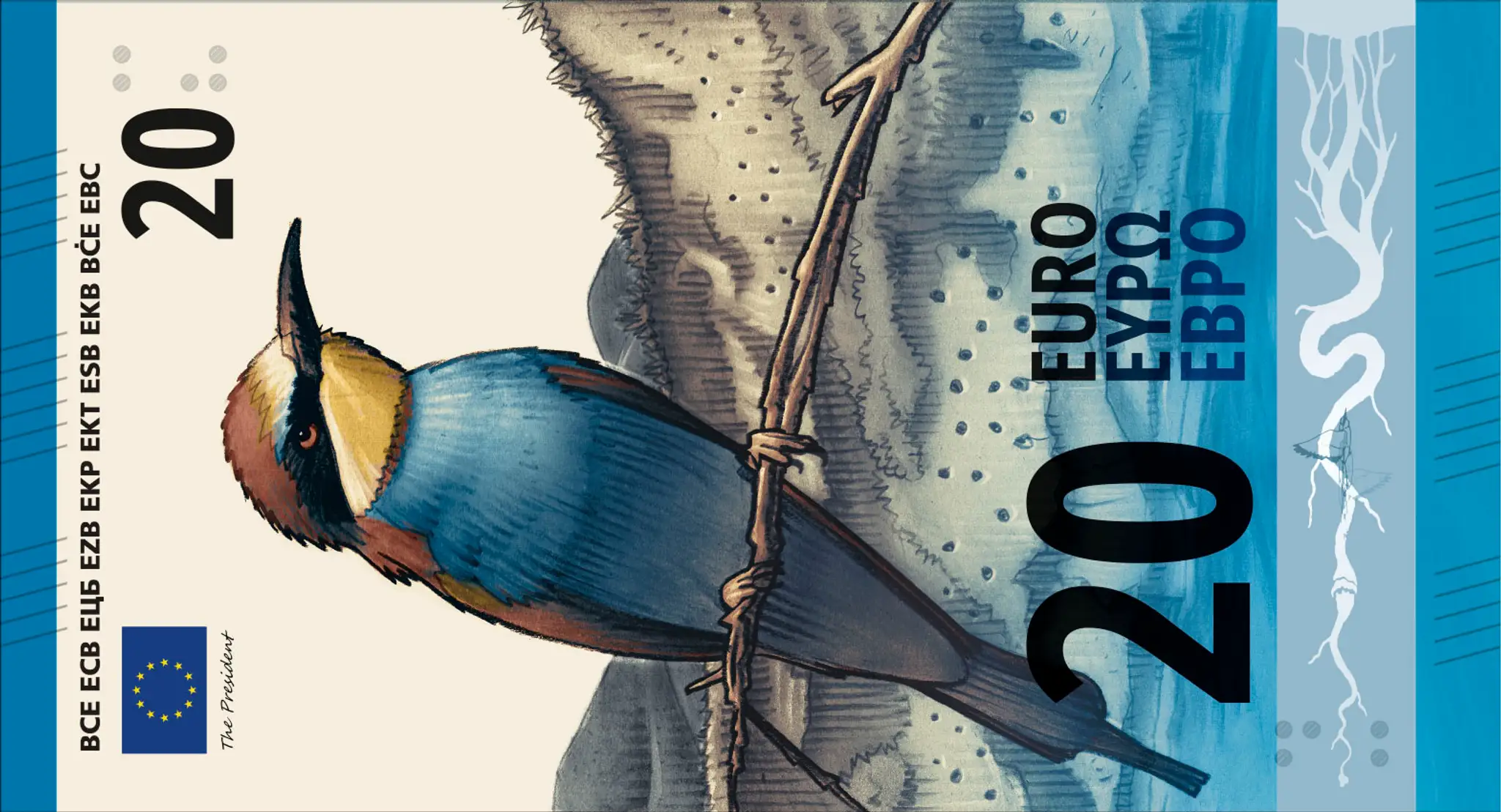 Nové eurobankovky Návrh J