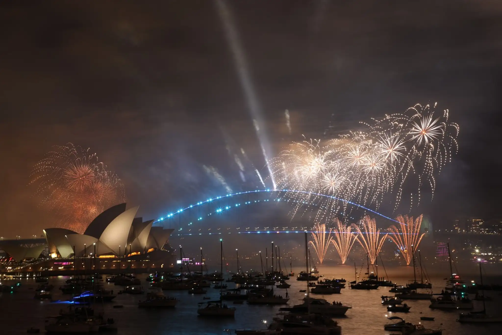 Oslavy Nového roka v Sydney.