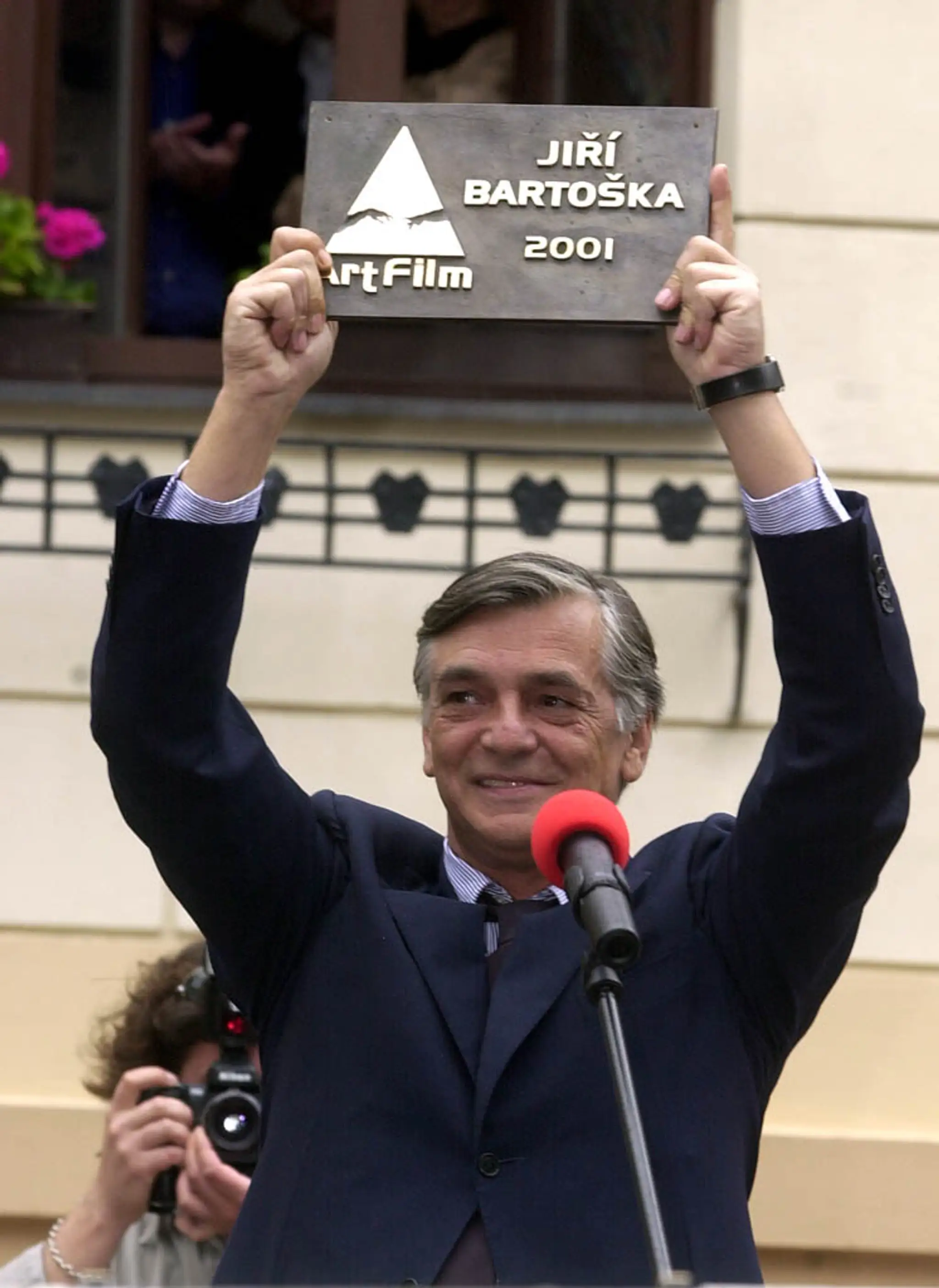 Jiří Bartoška na Medzinárodnom filmovom festivale Art Film v roku 2001