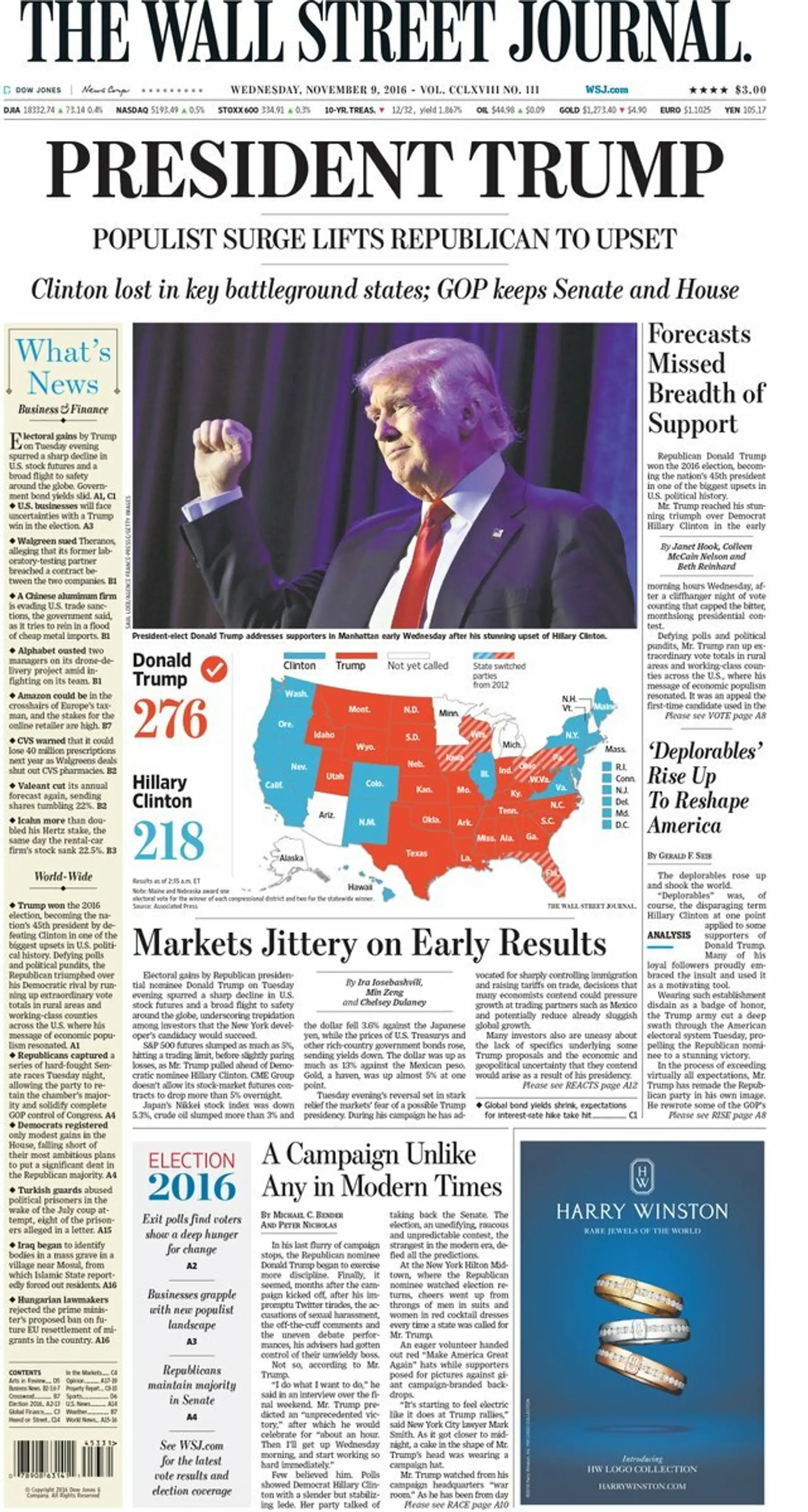 The Wall Street Journal: Prezident Trump