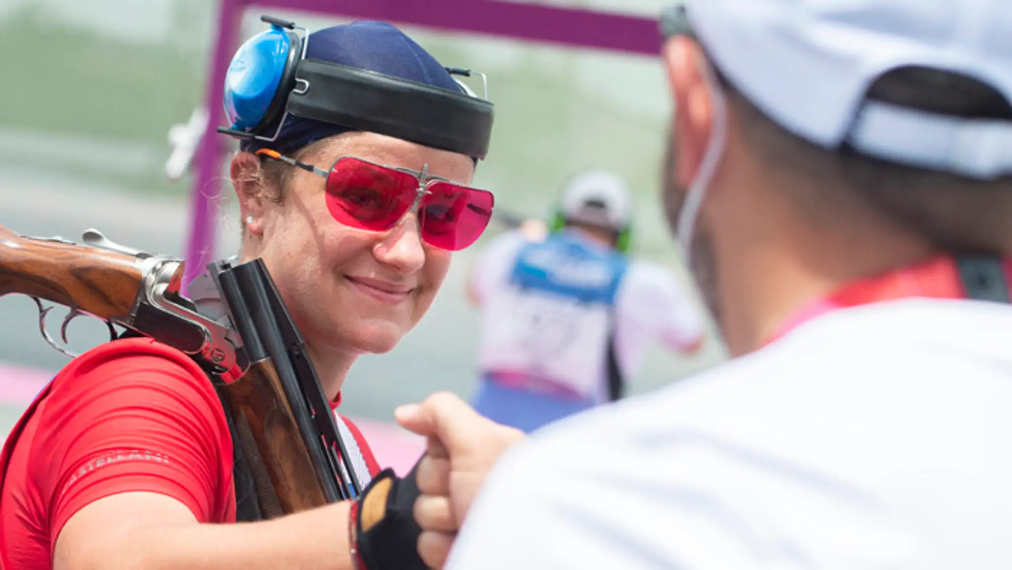 Zuzana Rehák Štefečeková s trénerom Branislavom Slamkom.