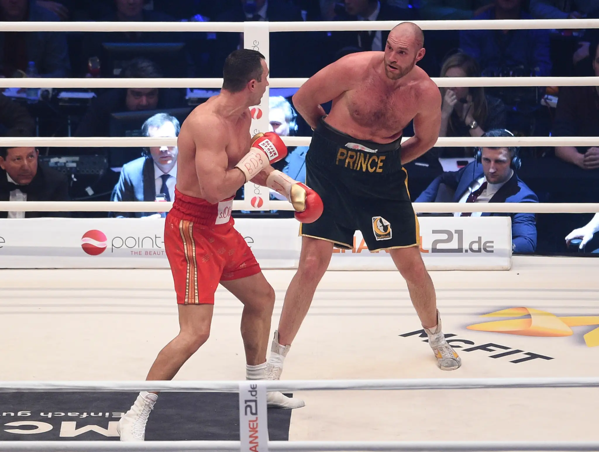 Zo súboja o šampióna ťažkej váhy Tyson Fury vs. Vladimir Kličko.