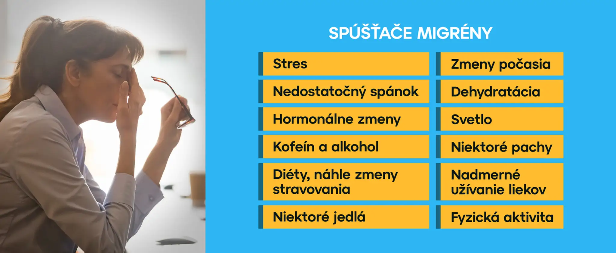 Príčiny migrény