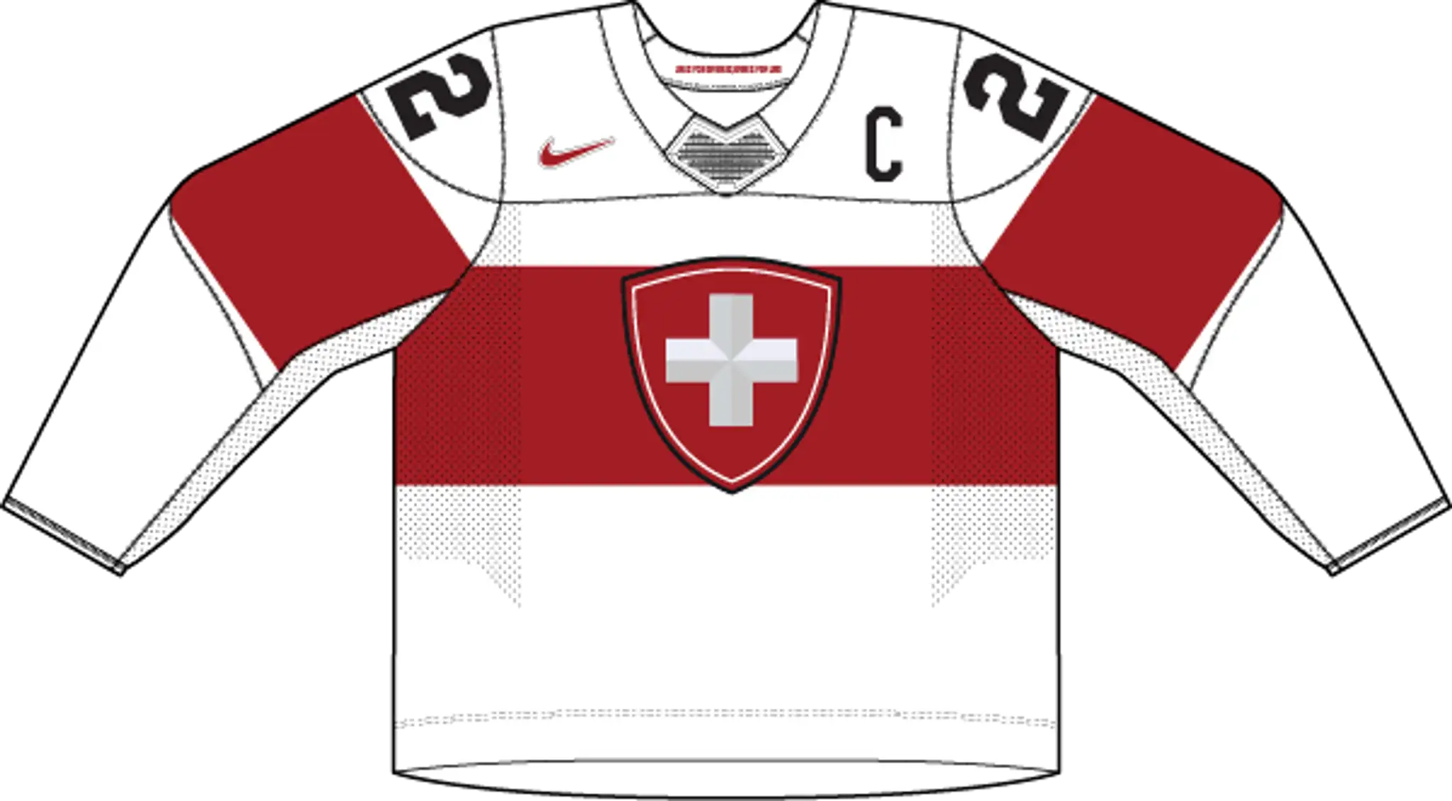 Hosťujúci dres Švajčiarska.