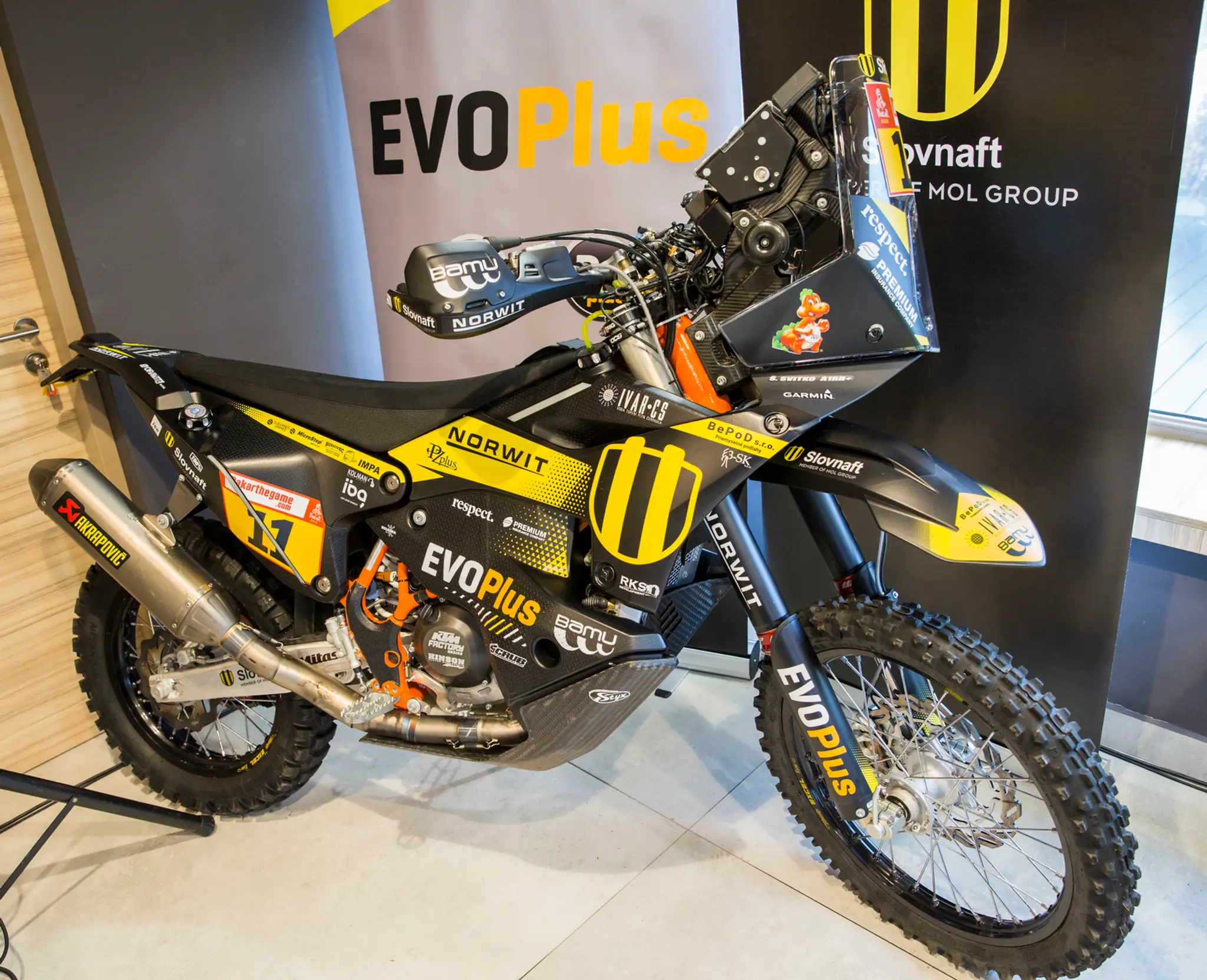 Nová motorka pretekára Štefana Svitka na Rely Dakar 2019.