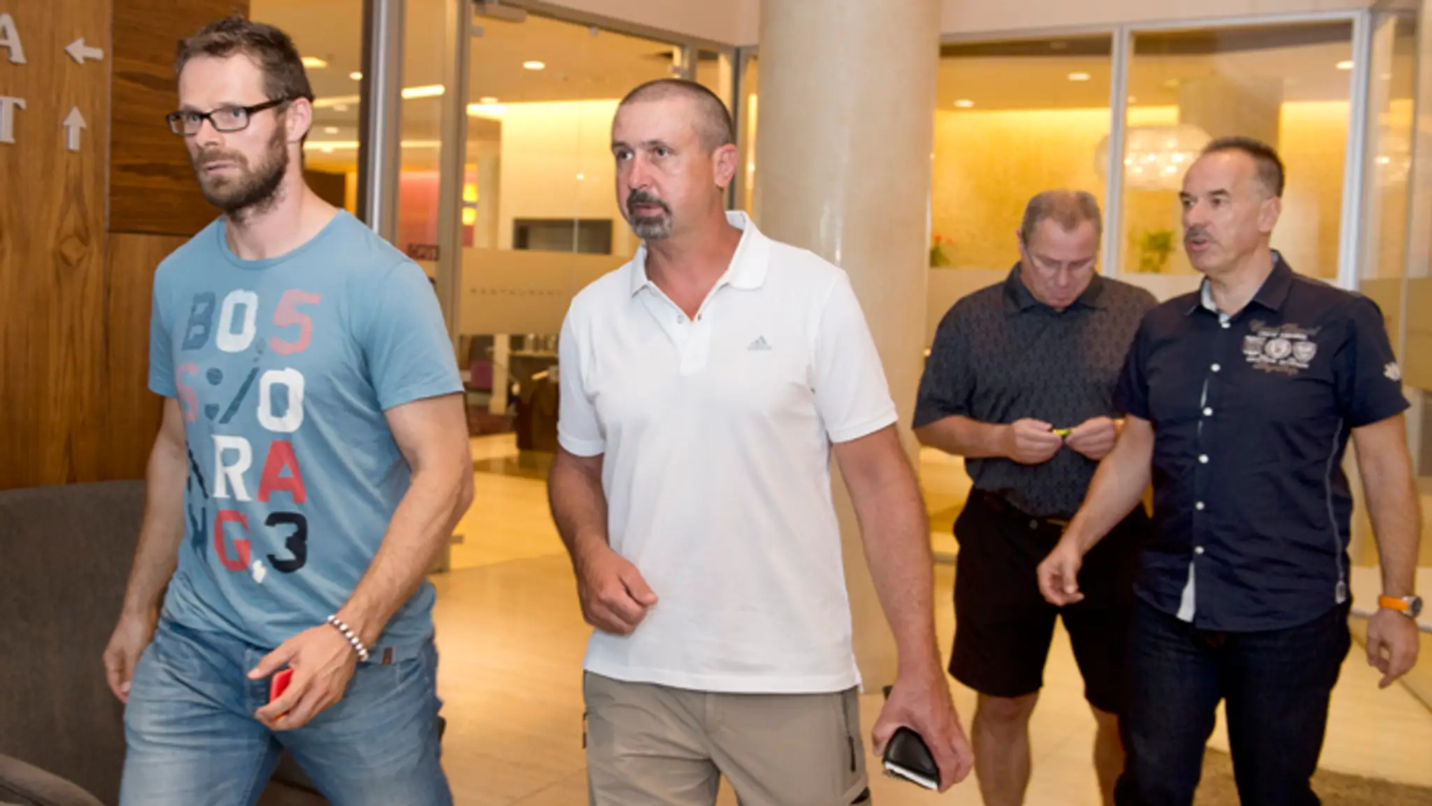 Michal Handzuš a reprezentačný tréner Zdeno Cíger.