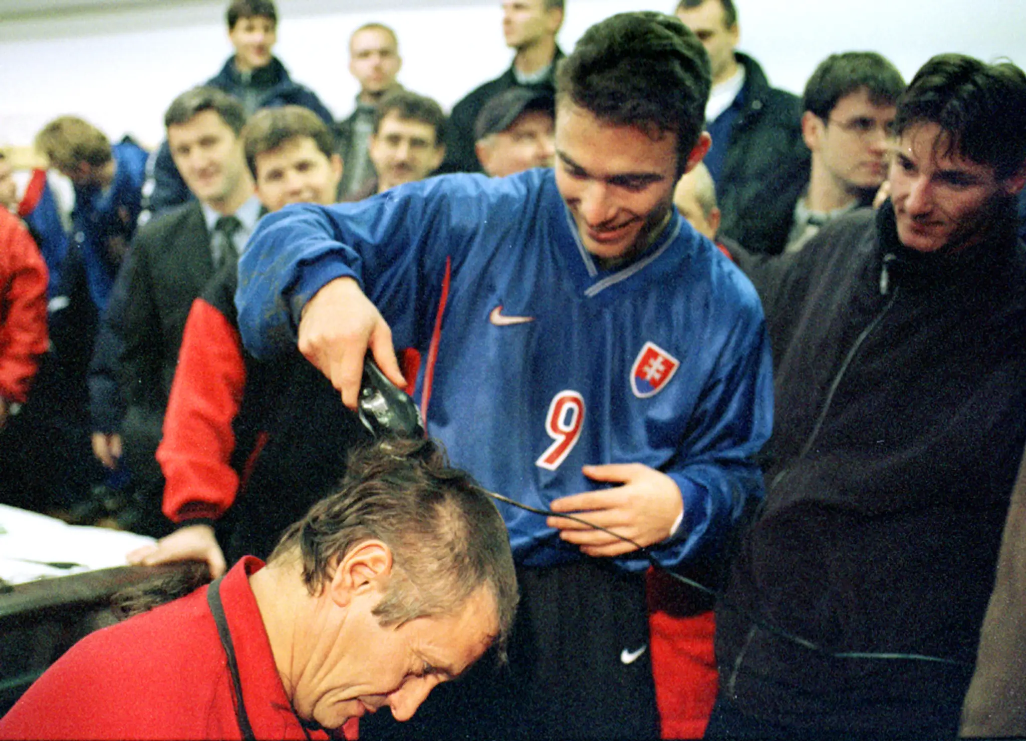 Strojčeka sa chopil kapitán tímu Juraj Czinege.