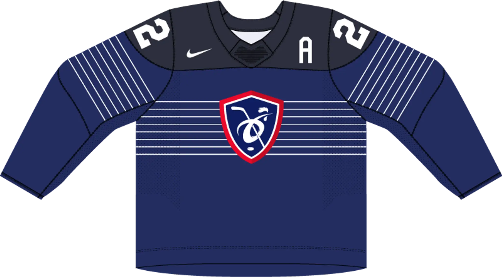Francúzsky domáci dres.