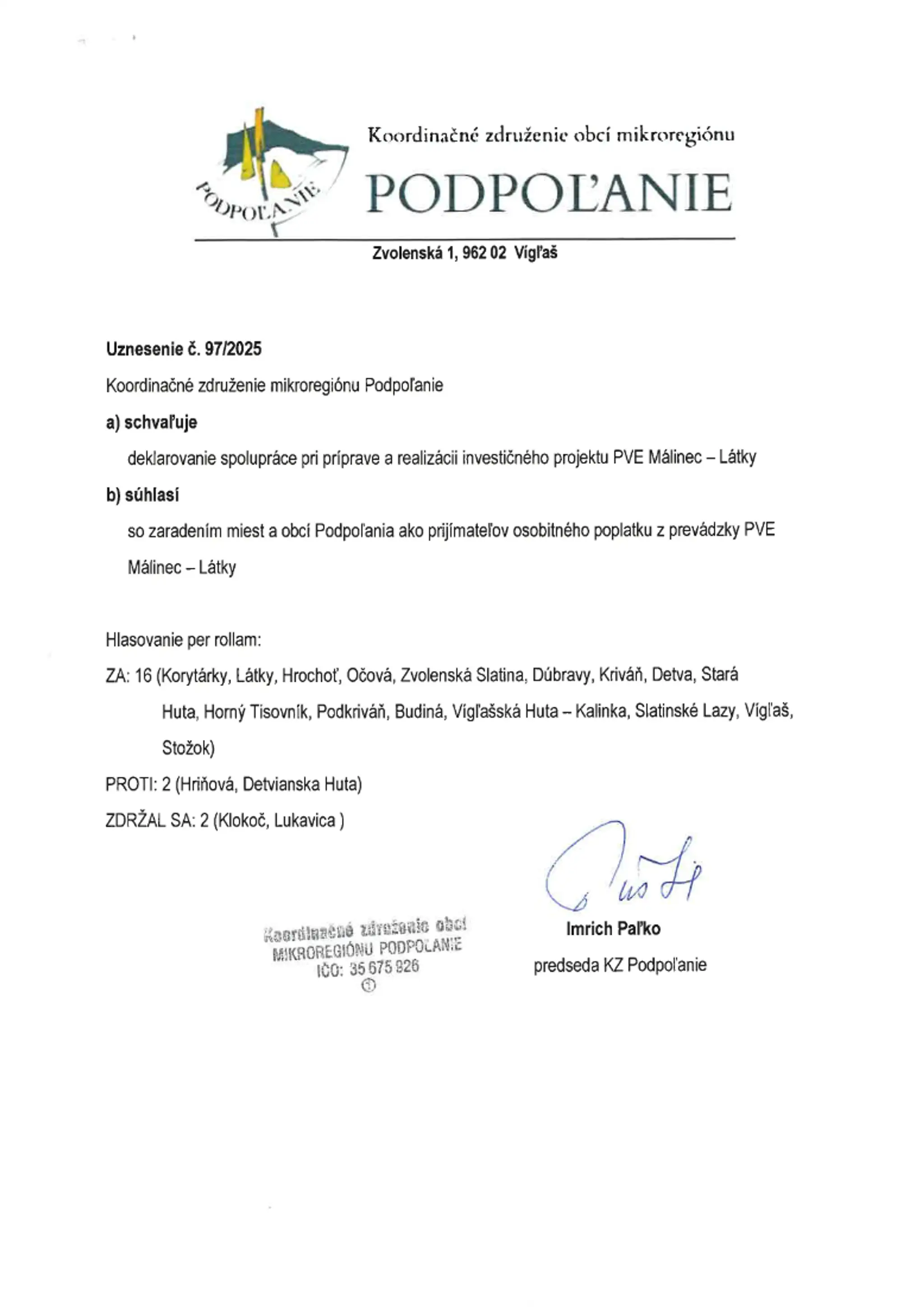 List starostov